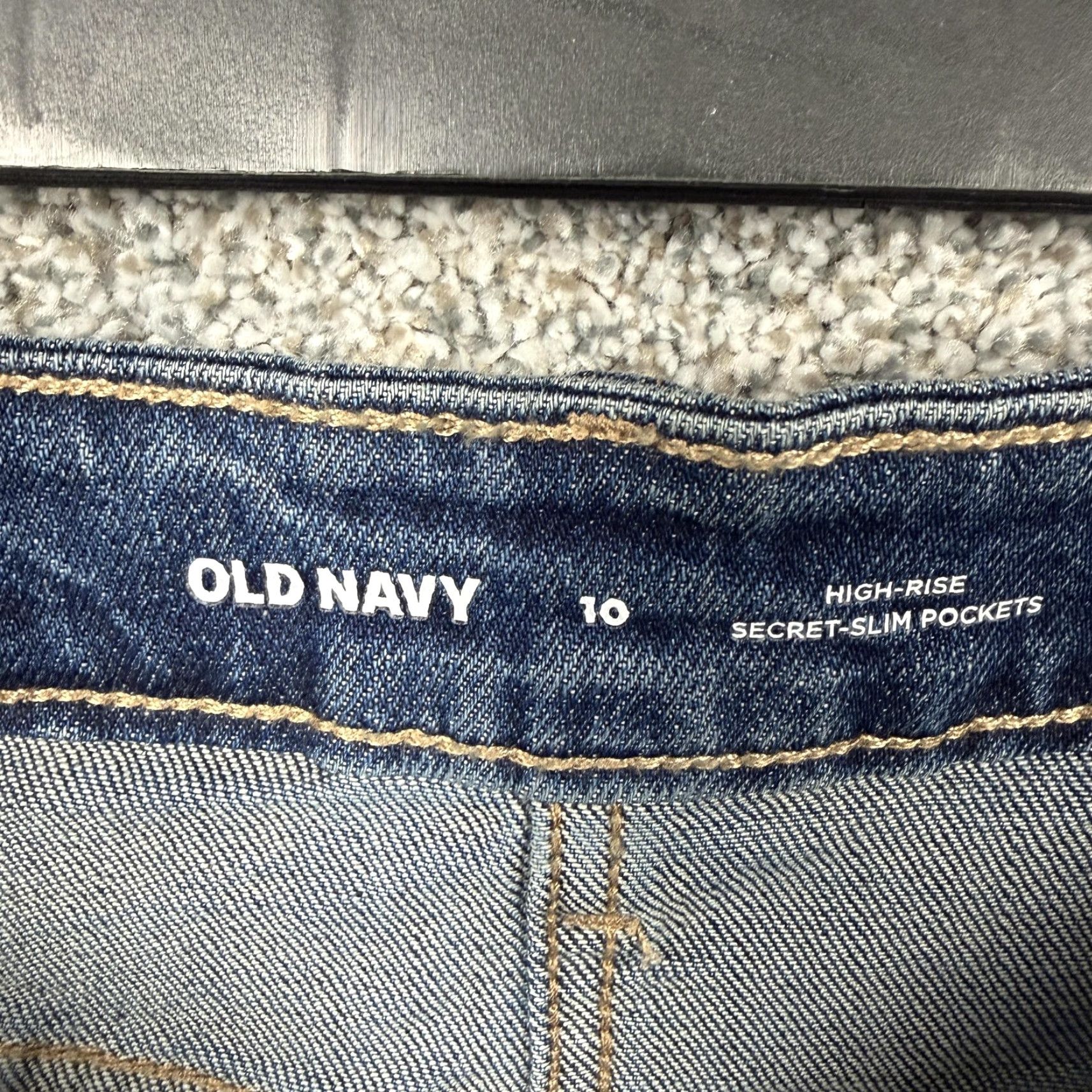Old Navy Old Navy Denim Skirt 10 Button Front High-Rise Secret-Slim Pockets Women Regular Blue Denim Mini Pencil Casual CasualWear Size 32" / US 10 / IT 46 - 6 Thumbnail