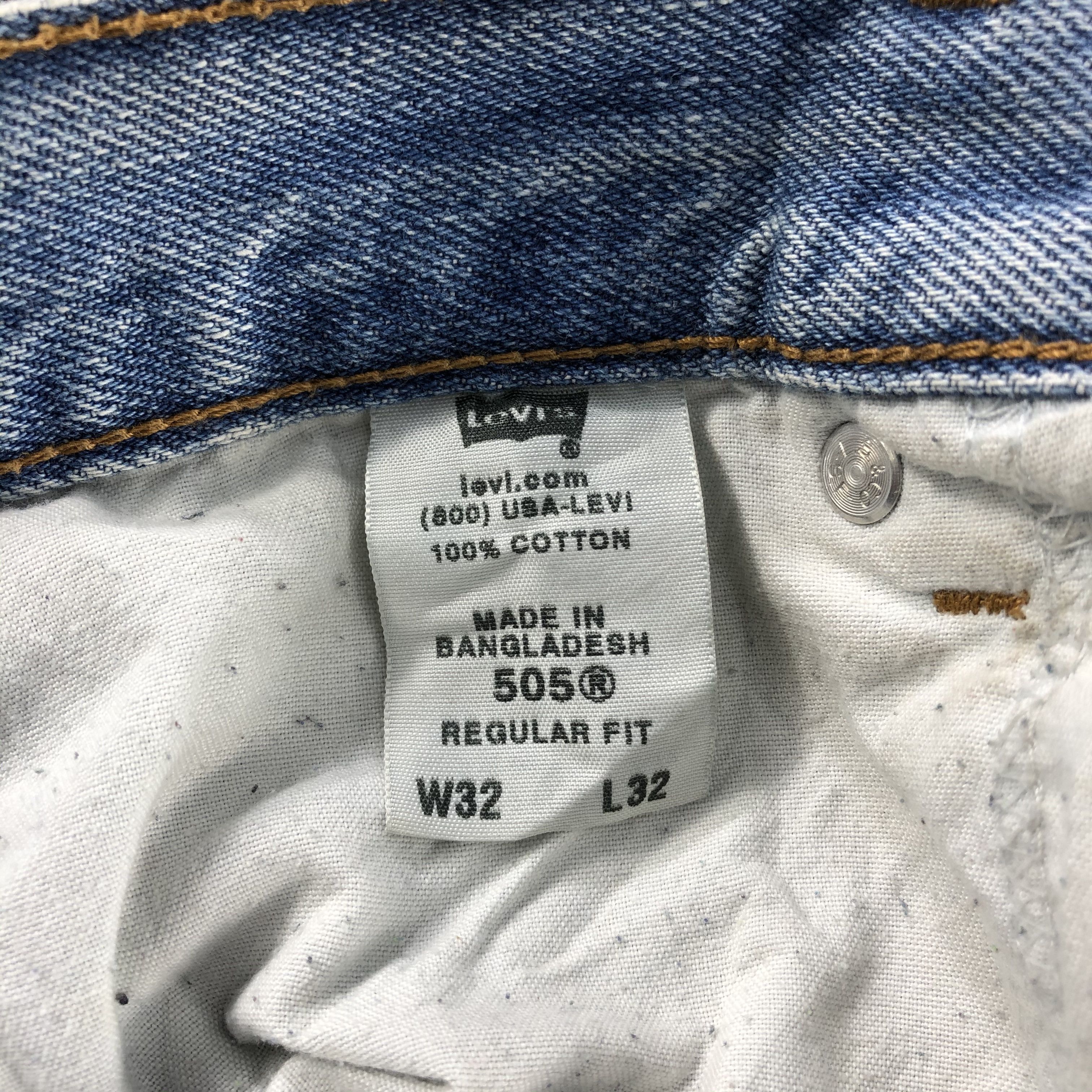 Levi's Blue Wash Vintage Levis 505 Jeans-J1136 Size US 31 - 10 Thumbnail