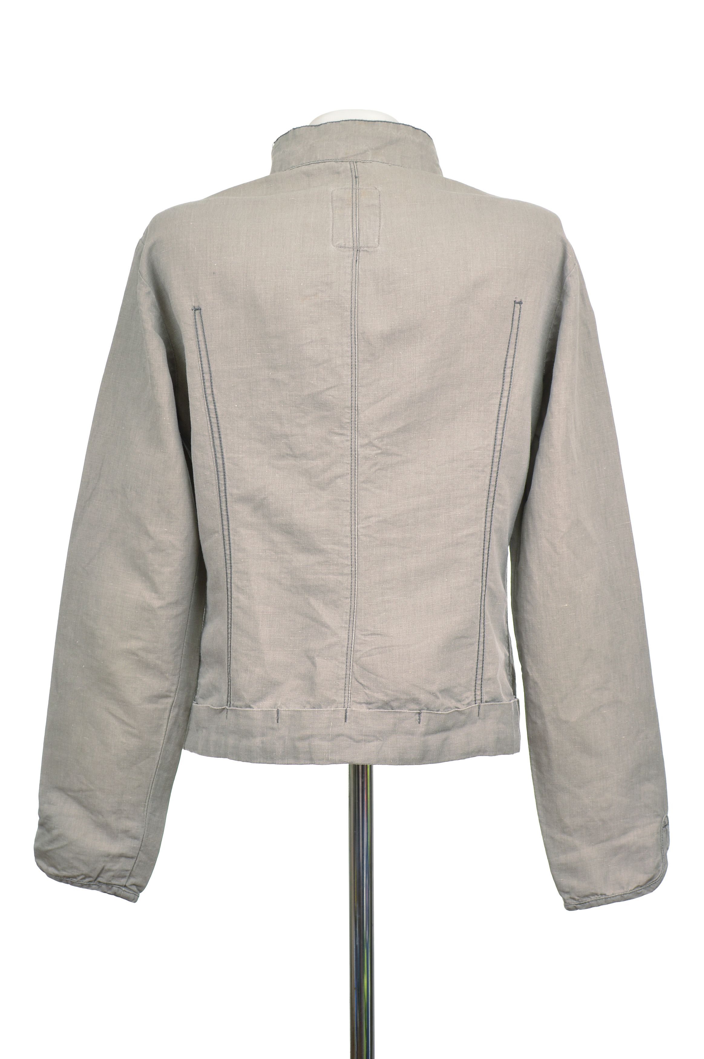 Marithe + Francois Girbaud Vintage Marithe Francois Girbaud Linen Cotton Blend Jacket Size M / US 6-8 / IT 42-44 - 4 Thumbnail