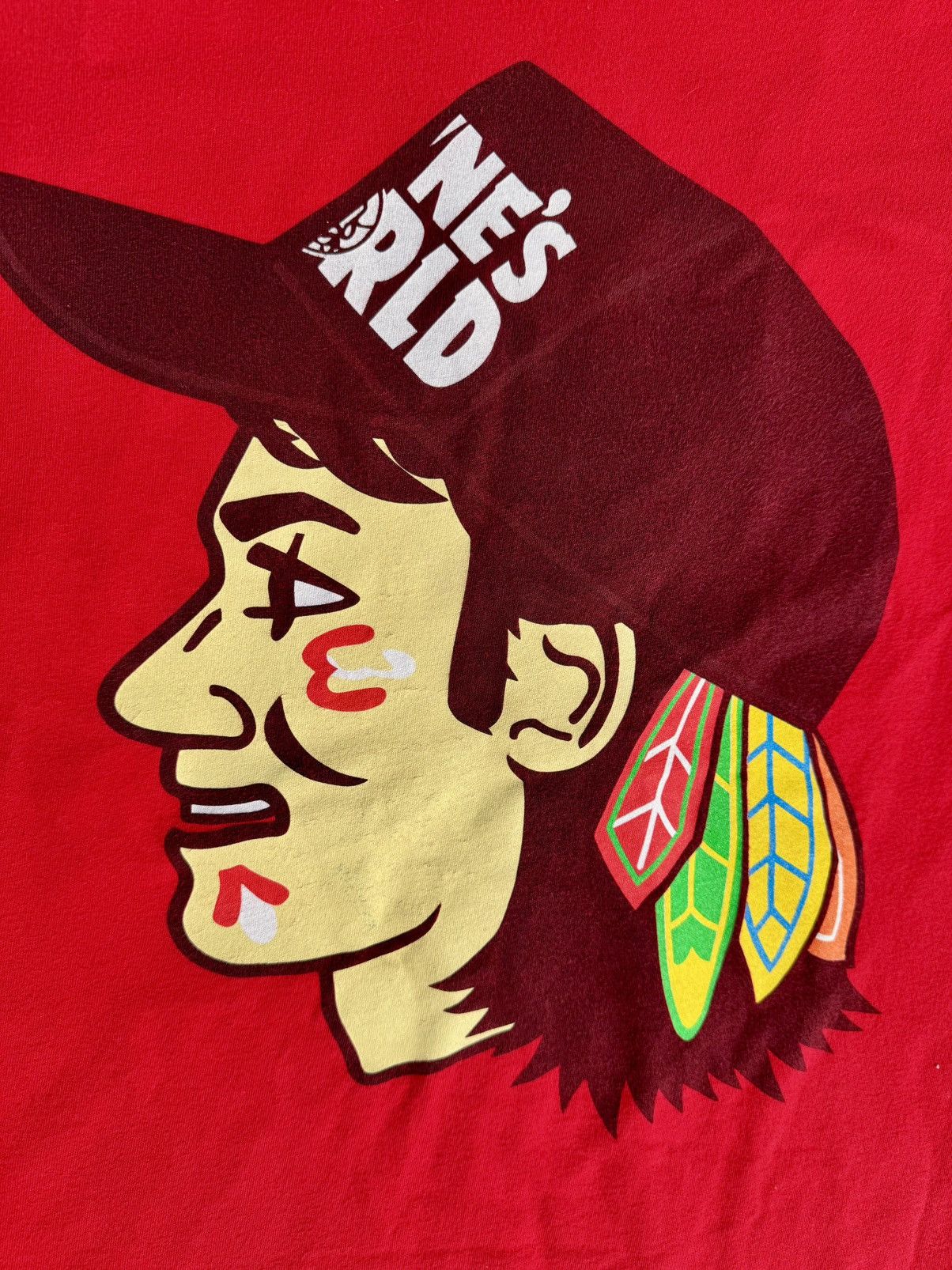Vintage Wayne’s World Chicago Blackhawks Vintage 90’s Movie Jersey Size US L / EU 52-54 / 3 - 3 Thumbnail