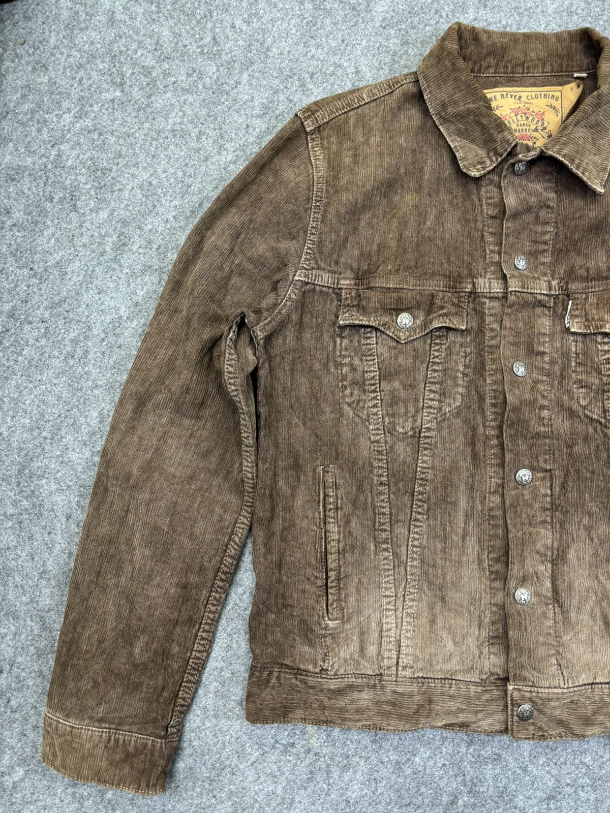 HOLLYWOOD RANCH MARKET 💥Trucker💥HRMarket Curduroy Type 3 Trucker F935 Size US M / EU 48-50 / 2 - 4 Thumbnail
