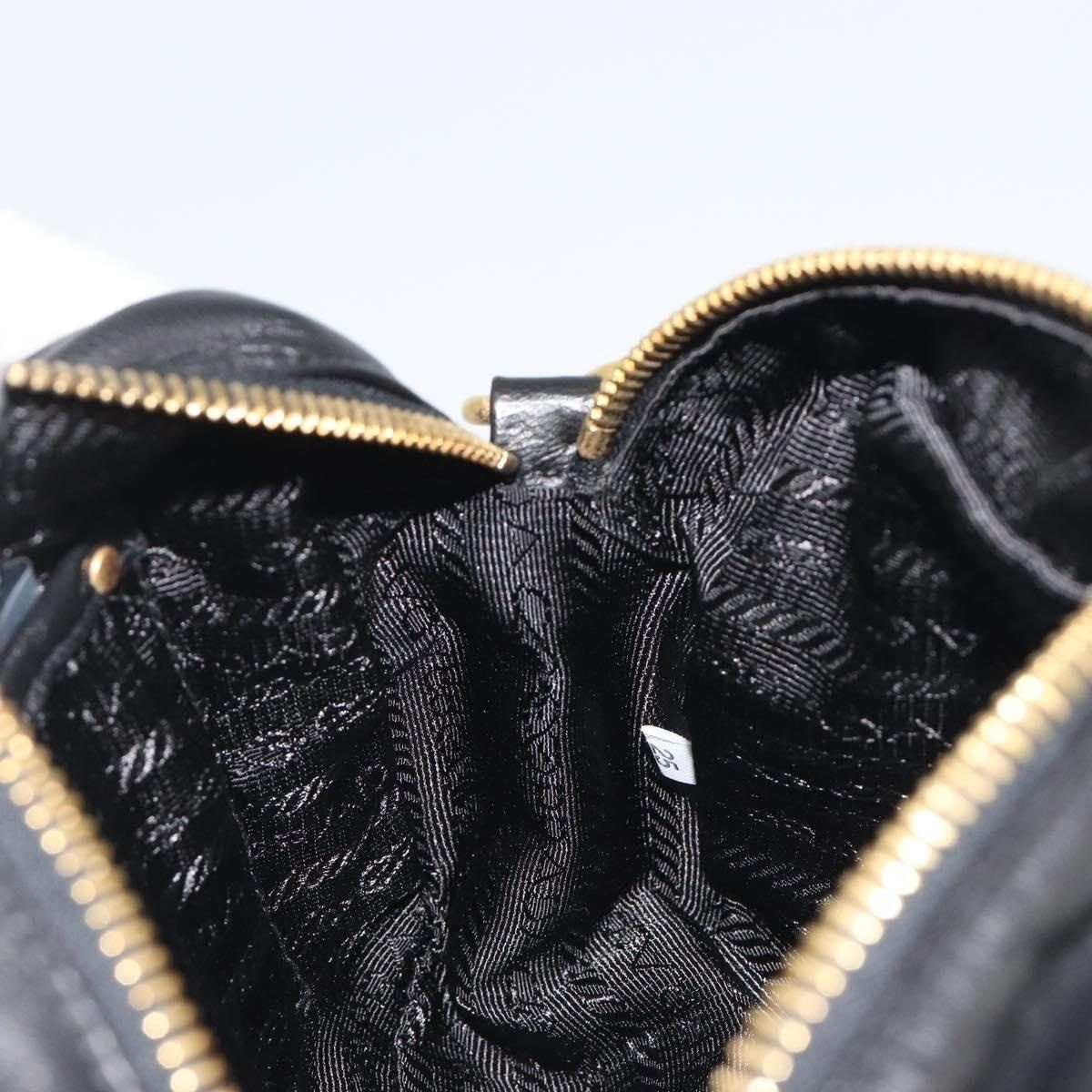 Prada Prada Leather Ribbon Shoulder Bag Black Size ONE SIZE - 13 Thumbnail