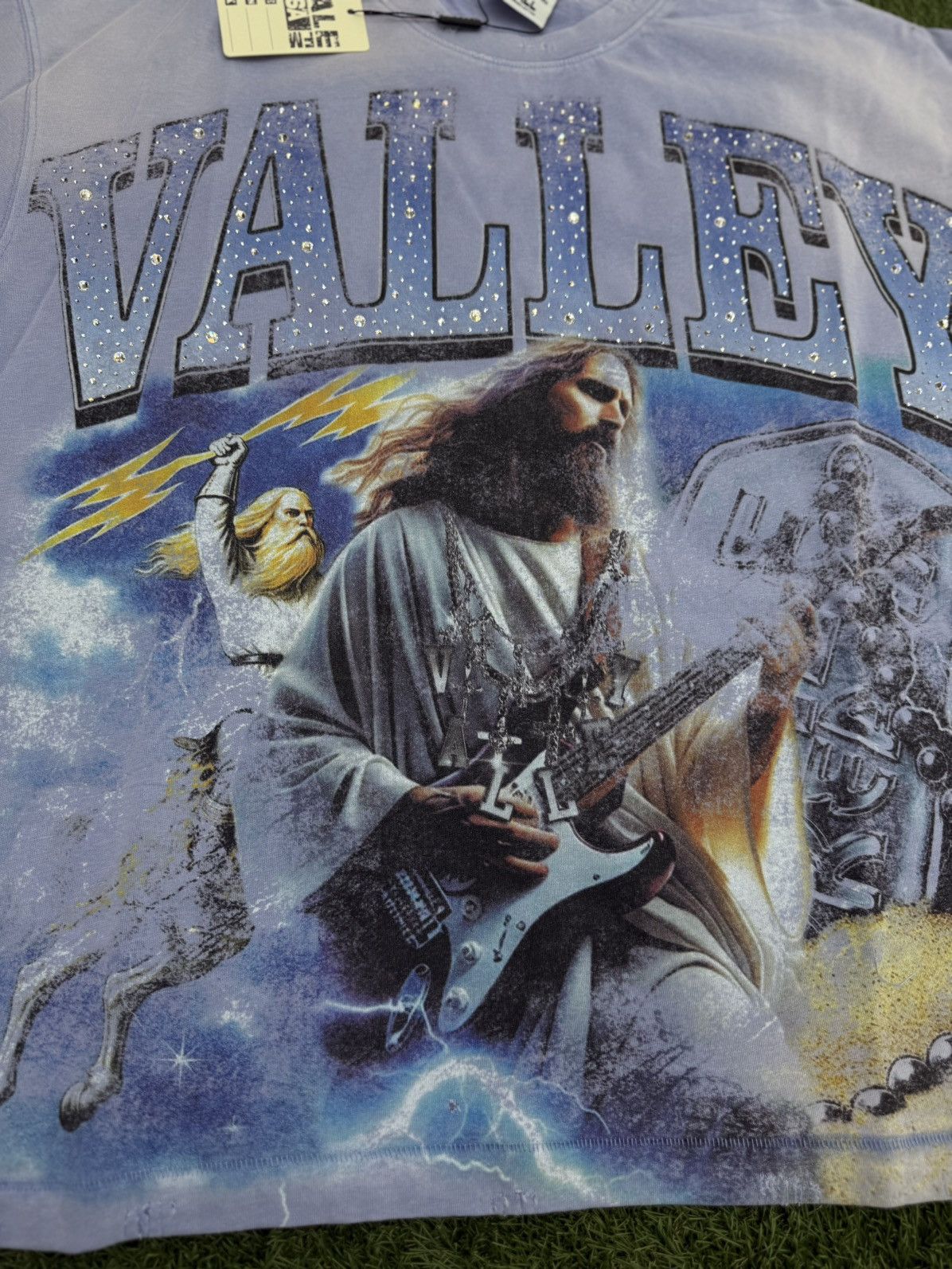 Vale Valley Dreams Holy Metal Bling Tee Size Small (NEW) Size US S / EU 44-46 / 1 - 3 Thumbnail