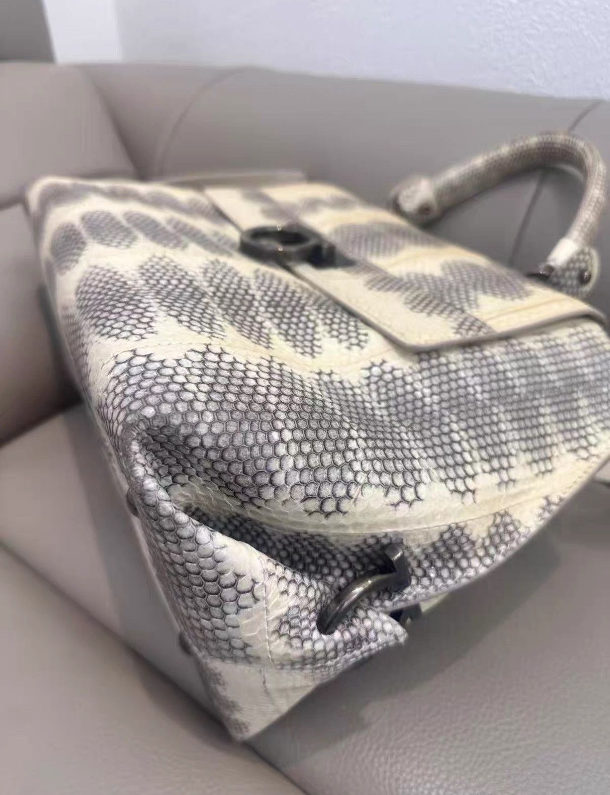 Salvatore Ferragamo Ferragamo snakeskin shoulder and handbag J38 Size ONE SIZE - 5 Thumbnail