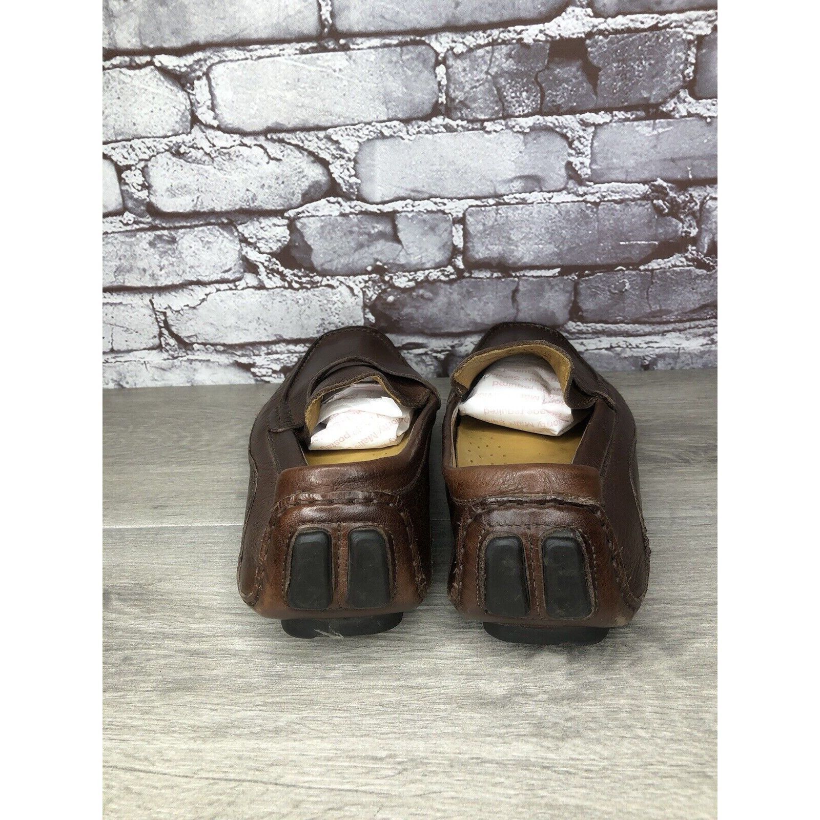 Mercanti Fiorentini Mercanti Fiorentini Relax Brown Leather Driving Penny Loafer Size US 13 / EU 46 - 4 Thumbnail
