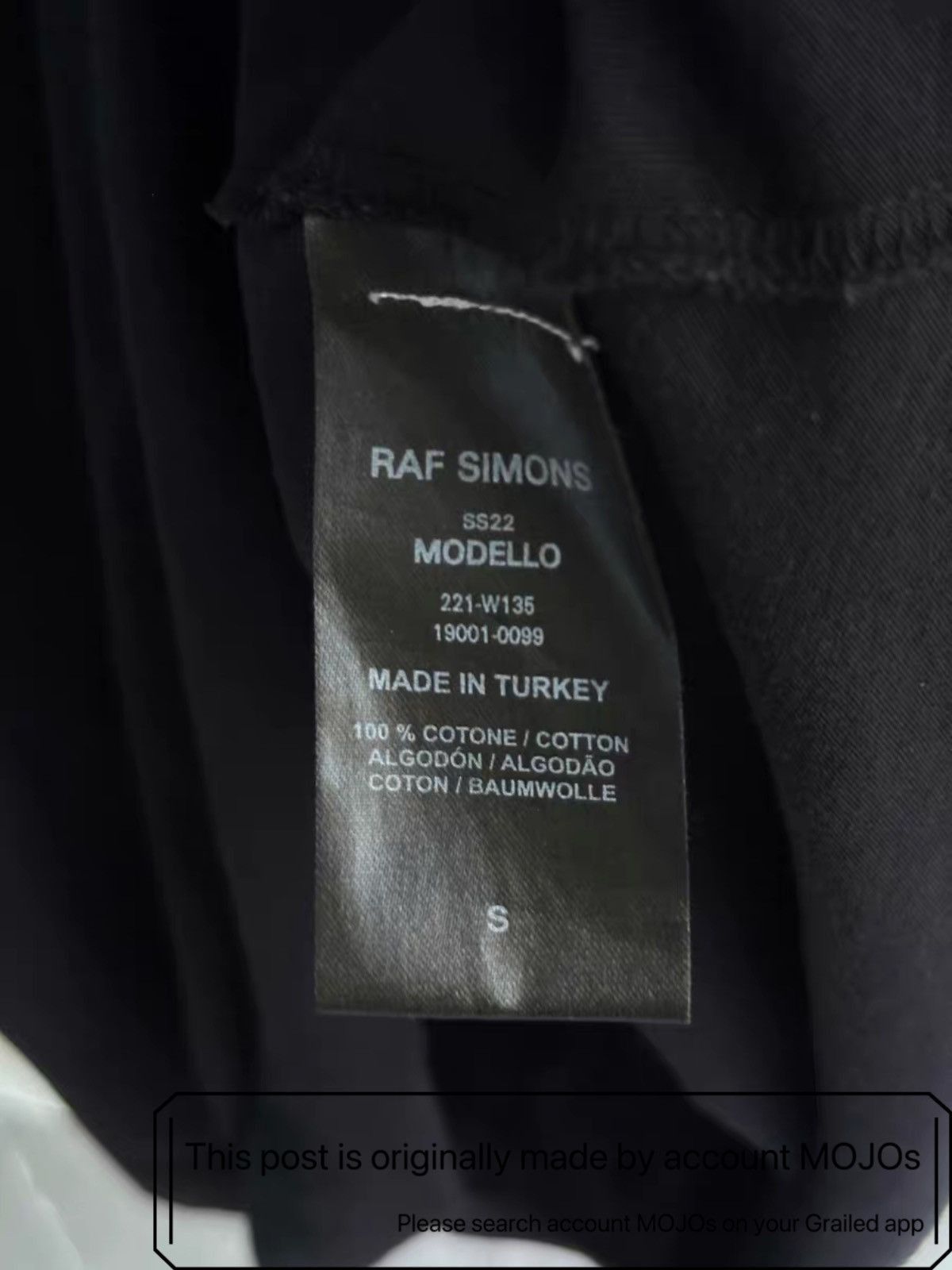 Raf Simons Sz S Raf Simons 22SS Resilencer Joint Tee mojos1559 Size US S / EU 44-46 / 1 - 4 Thumbnail