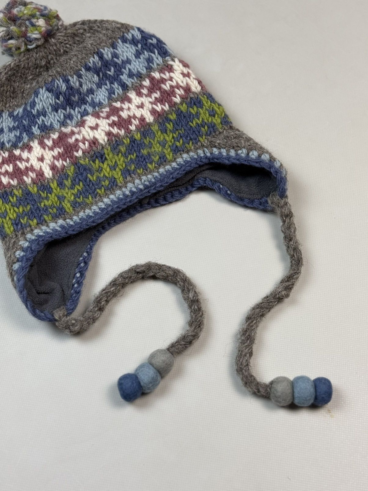 Other Pachamama Nordic Hand Knitted Ear Flap Wool Hat One Size Size ONE SIZE - 4 Thumbnail