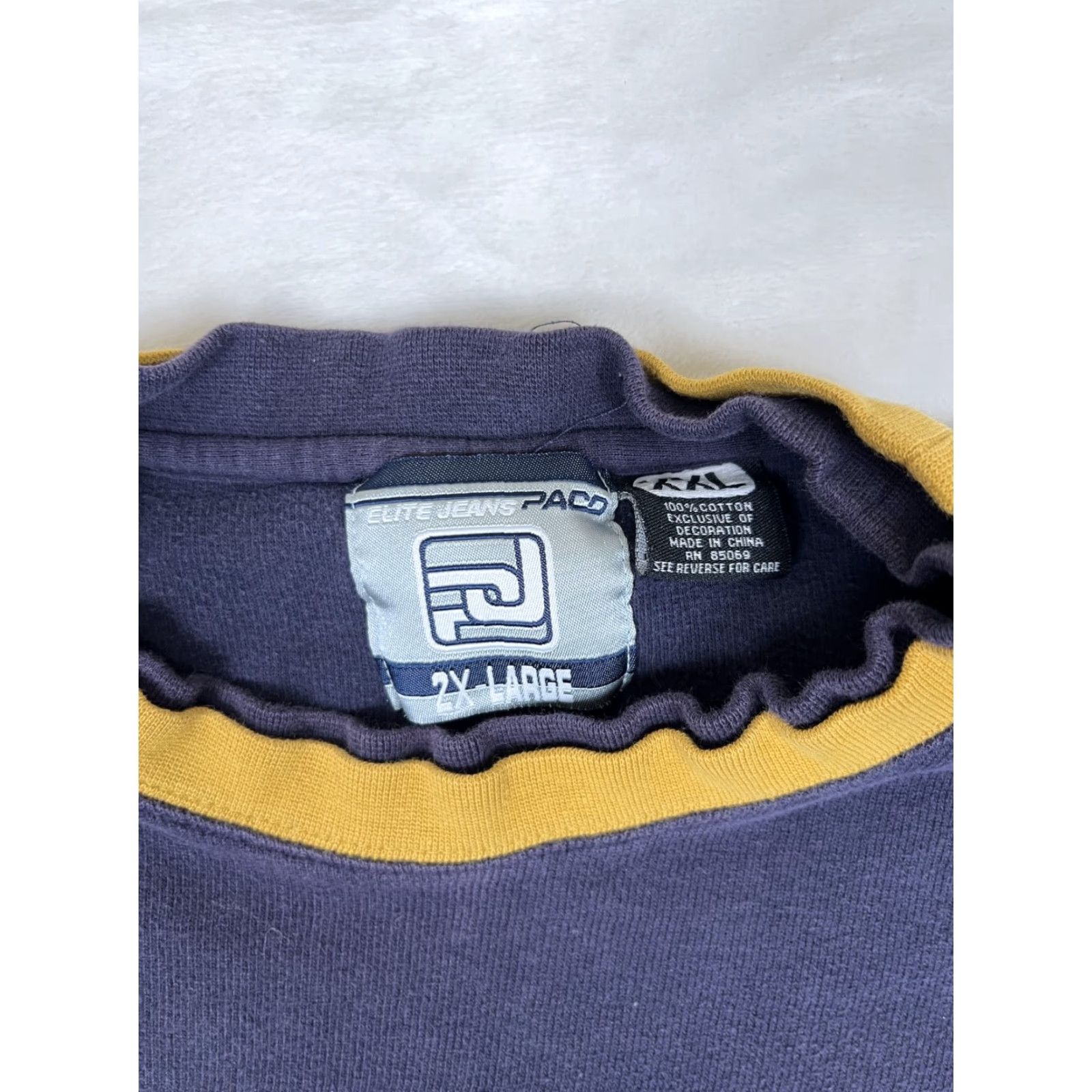 Vintage VINTAGE PACO Sweatshirt Shirt XL Men Blue 90s Hip Hop Embroidered Pullover Size US XL / EU 56 / 4 - 3 Thumbnail