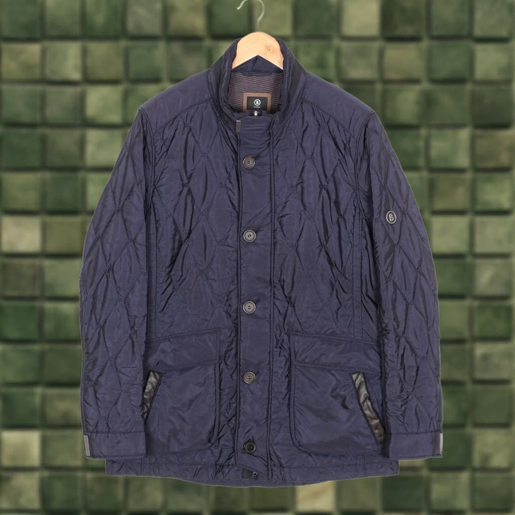 Bogner BOGNER Quilted Jacket Men Size EU 50 US 40 Classic Fit MJ6201 Color Blue Size US M / EU 48-50 / 2 - 1 Thumbnail