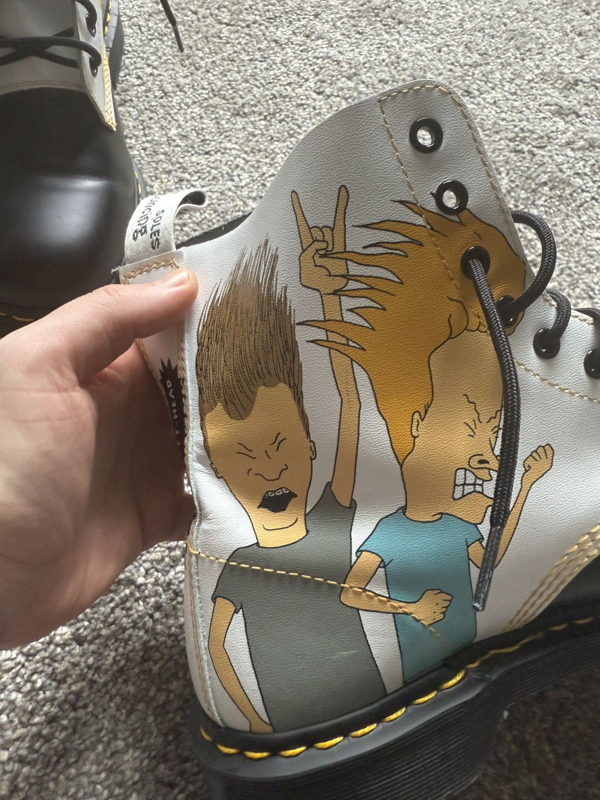 Dr. Martens Dr. Martens x Beavis and Butt-Head Pascal Leather Boots Size US 12 / EU 45 - 6 Thumbnail