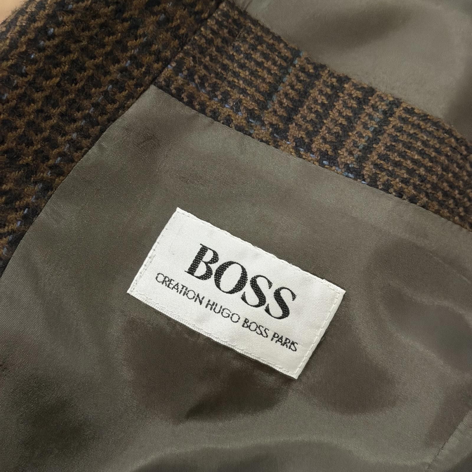 Hugo Boss Vintage 80s Hugo Boss Plaid Blazer Cashmere Loro Piana Size 36R - 6 Thumbnail