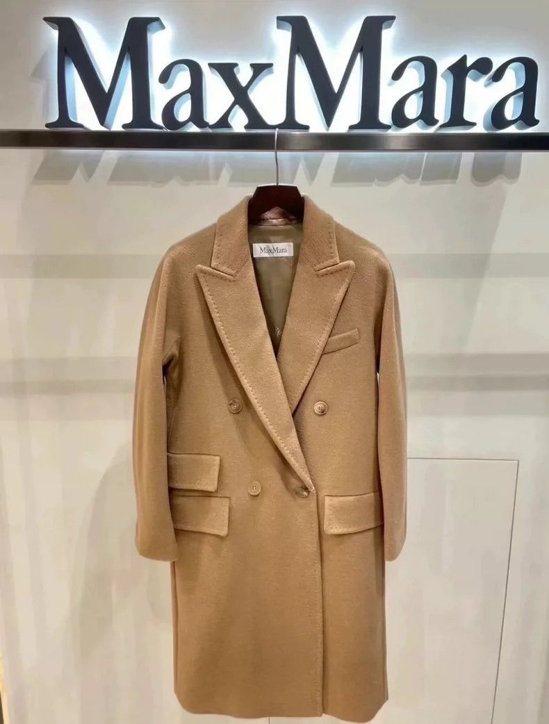 Max Mara Max Mara White Label Camel Hair Camel Double Breasted Coat Size S / US 4 / IT 40 - 2 Thumbnail