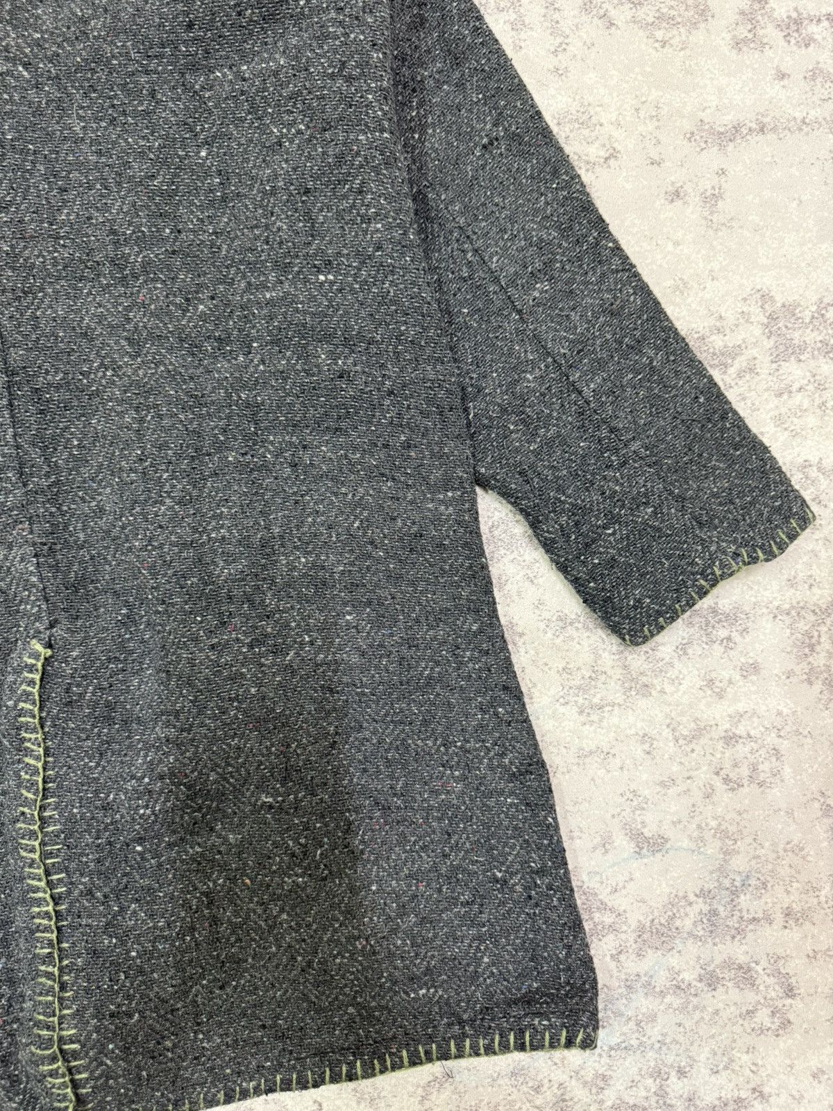 Vintage Yul Women’s Dark Gray Tweeds Coat Jacket Size S / US 4 / IT 40 - 14 Thumbnail