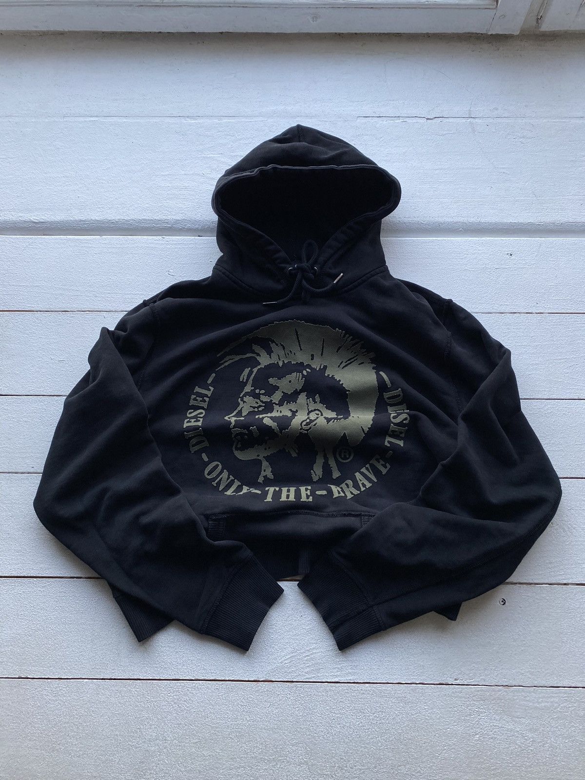 20471120 × Diesel 🔥DIESEL OPIUM PUNK GOTHIC BIG LOGO RAP HOODIE Y2K MENS RARE Size US M / EU 48-50 / 2 - 2 Thumbnail