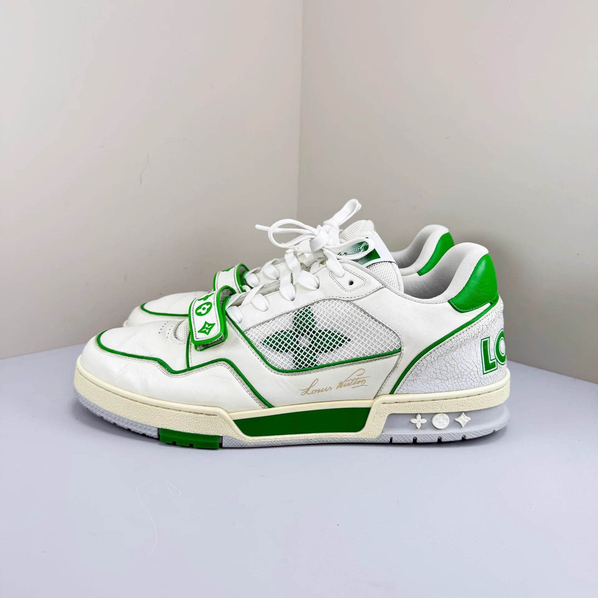 Louis Vuitton Green Low-Top Sneakers Size 10 Size US 10 / EU 43 - 1 Thumbnail
