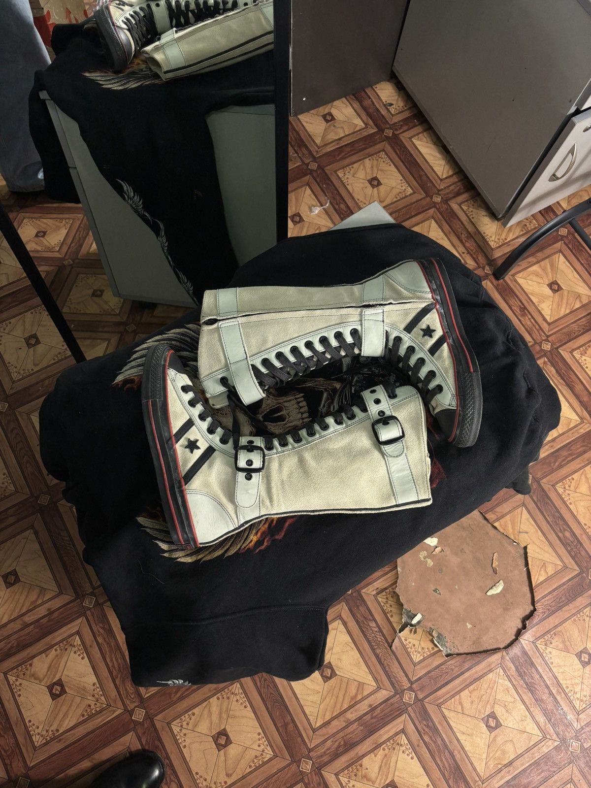 Converse × Vintage Converse Vintage High Boxing Sneakers Size US 9 / IT 39 - 7 Thumbnail