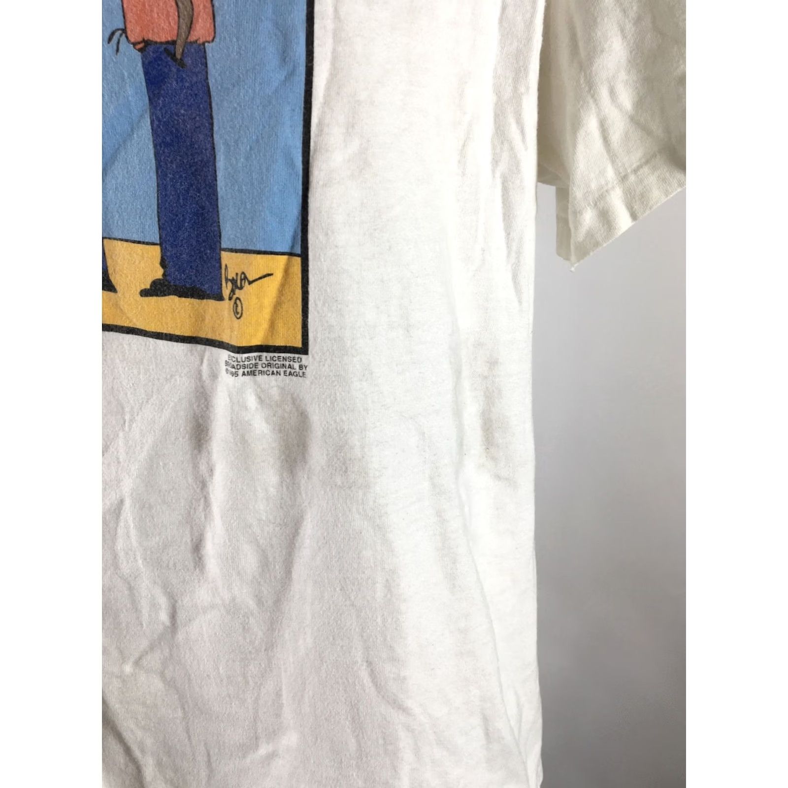 Vintage VINTAGE Broadside By Bacon Shirt White Single Stitch Sailing Navy Cartoon 1995 Size US XL / EU 56 / 4 - 7 Thumbnail