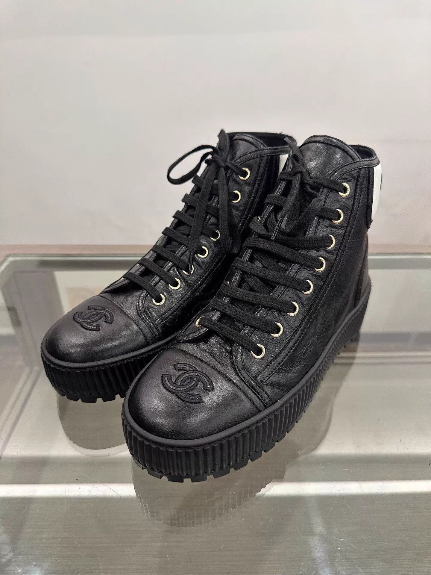 Chanel Chanel Women's Panda Ankle Boot 38 Size US 7.5 / IT 37.5 - 1 Thumbnail