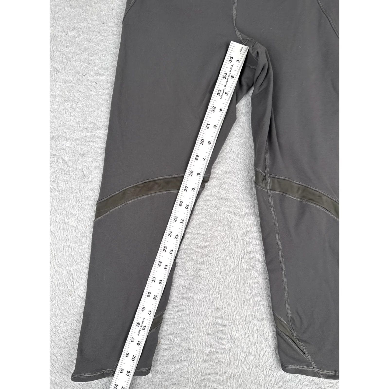 Lululemon Lululemon Cropped Leggings Womens 4 Gray 22" Yoga Pants Athletic Running Size 27" / US 4 / IT 40 - 6 Thumbnail