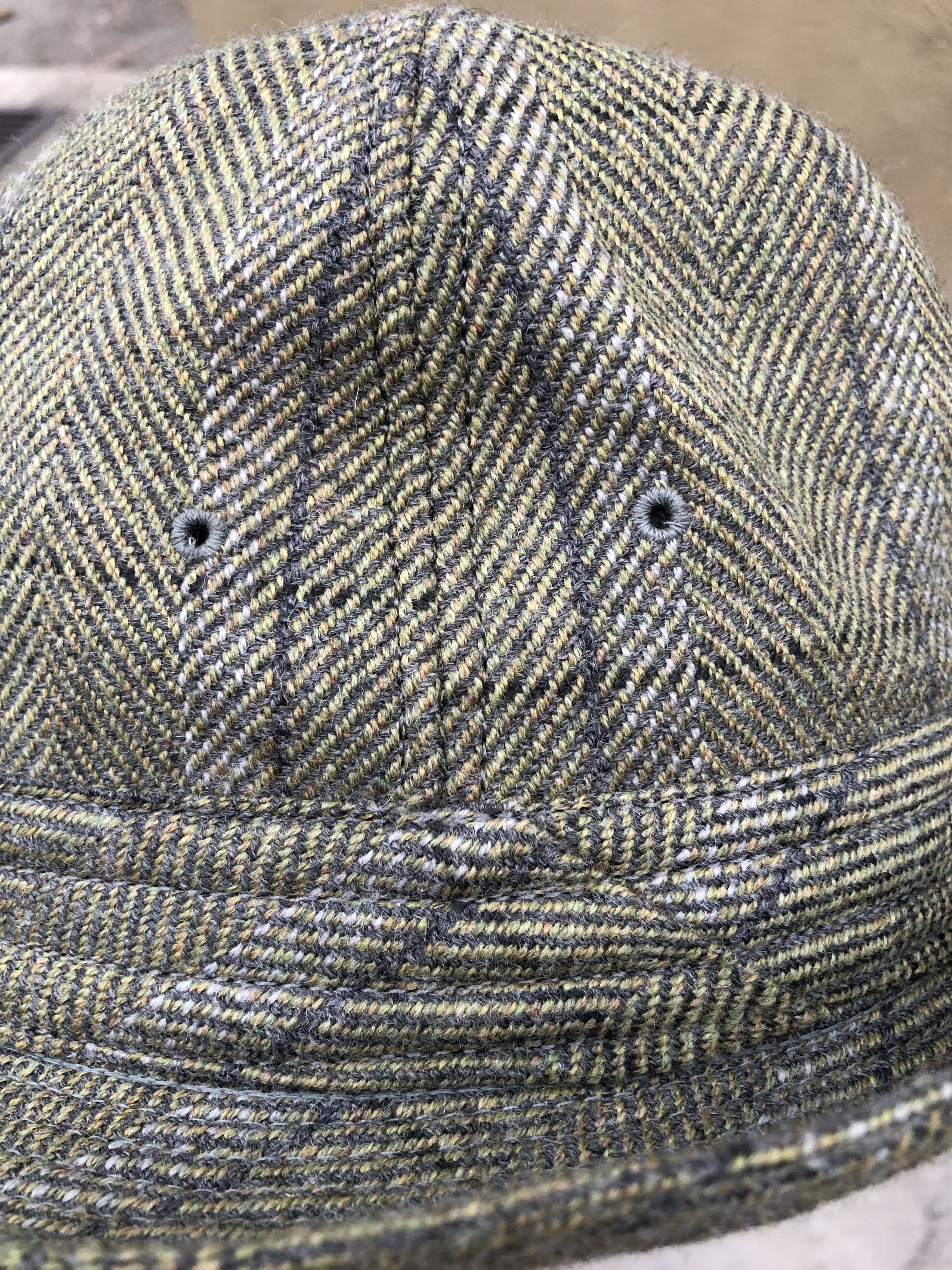 Designer Vintage Knox New York Wool Houndstooth Fedora Hat (Size L) Size ONE SIZE - 10 Thumbnail