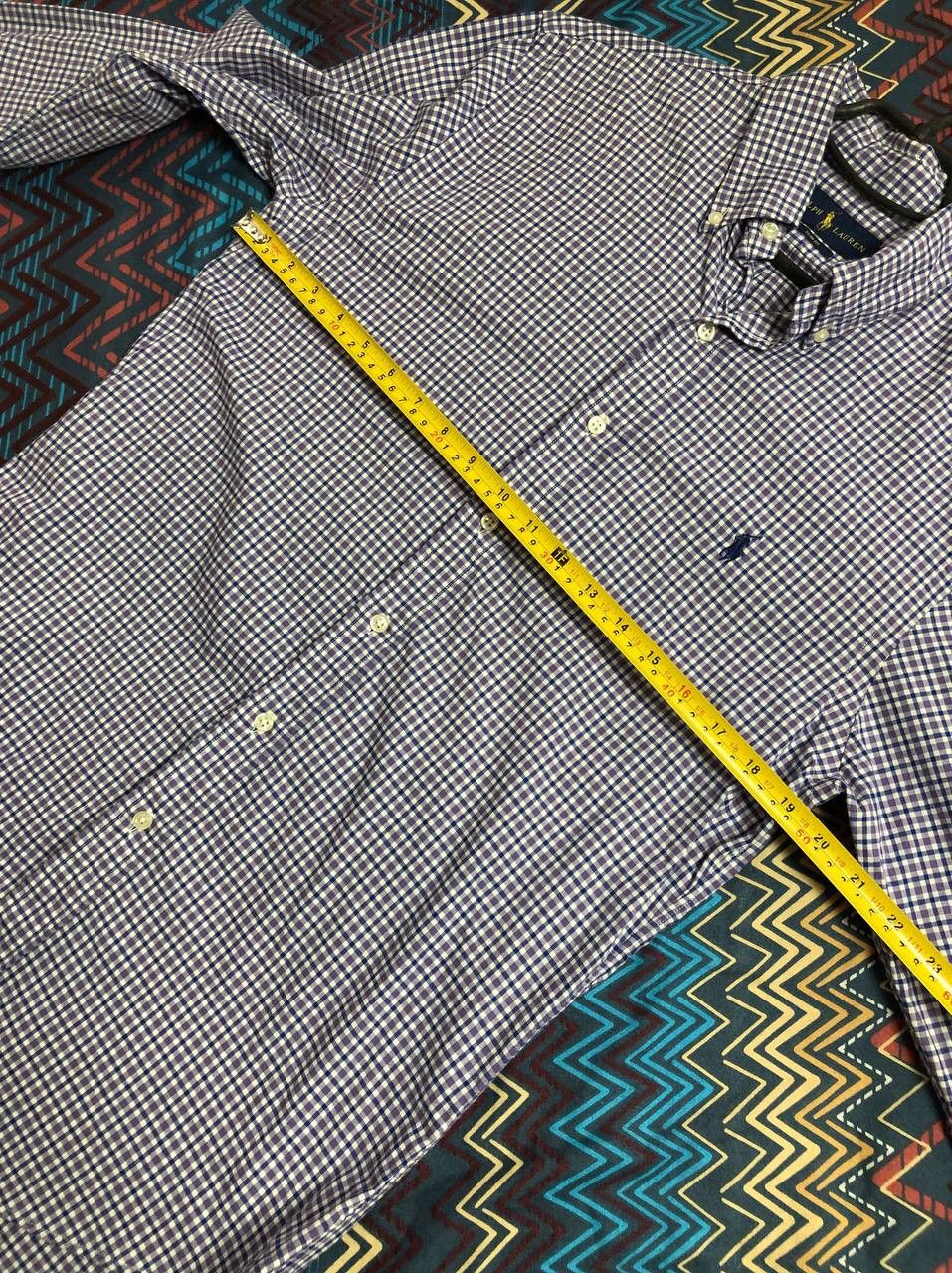 Polo Ralph Lauren × Vintage Vintage 1990s Polo Ralph Lauren Plaid Cotton Button Up Shirt Size US M / EU 48-50 / 2 - 12 Thumbnail