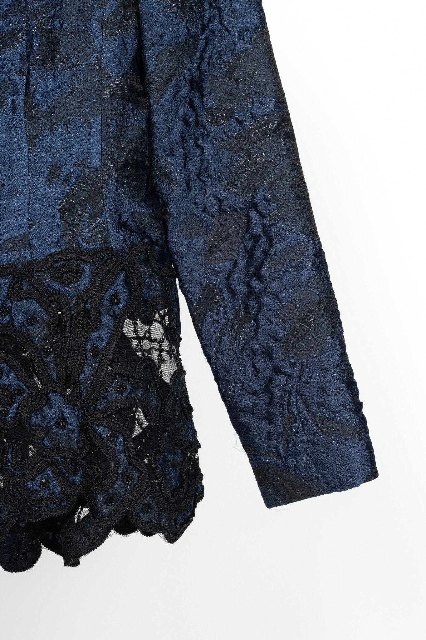 Oscar De La Renta Oscar de la Renta PF14 Jacquard Beaded Soutache Blazer Size M / US 6-8 / IT 42-44 - 6 Thumbnail