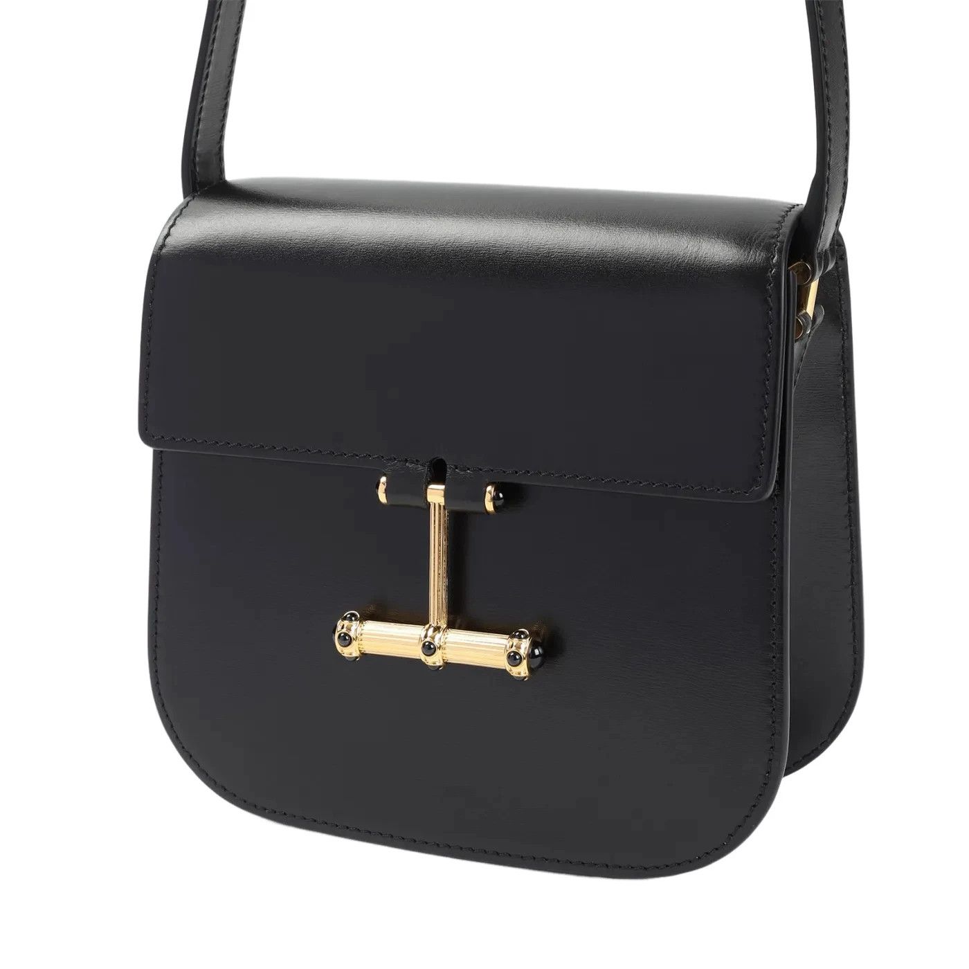 Tom Ford Tom Ford Mini Tara Black Leather Shoulder Bag New Size ONE SIZE - 3 Thumbnail