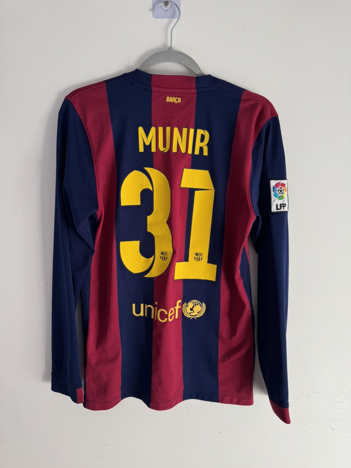 Nike Fc Barcelona longsleave munir Size US S / EU 44-46 / 1 - 6 Thumbnail