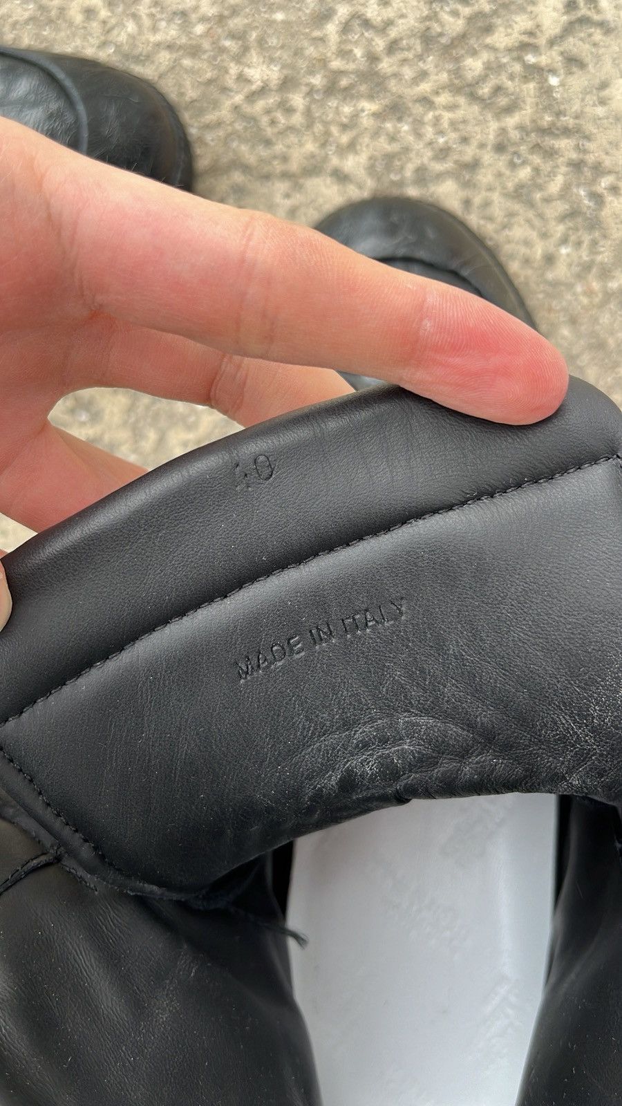 Maison Margiela Maison Margiela Future Blistered Black Leather Size US 7.5 / EU 40-41 - 8 Thumbnail