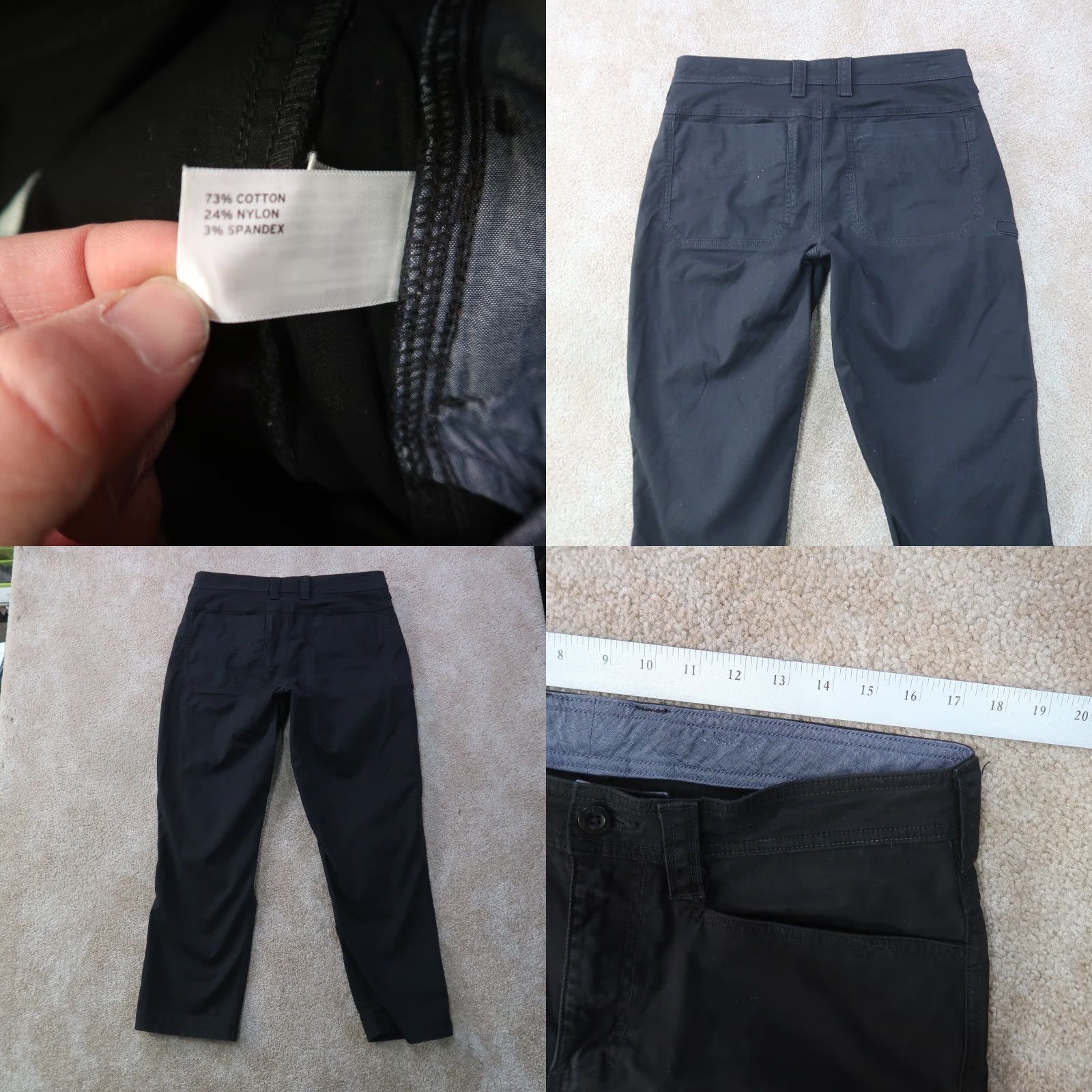 Vintage Duluth Trading Powercord Pants Men 34x32 Black Workwear Khakis 5-Pocket Regular Straight Belt Loops Size US 34 / EU 50 - 8 Thumbnail