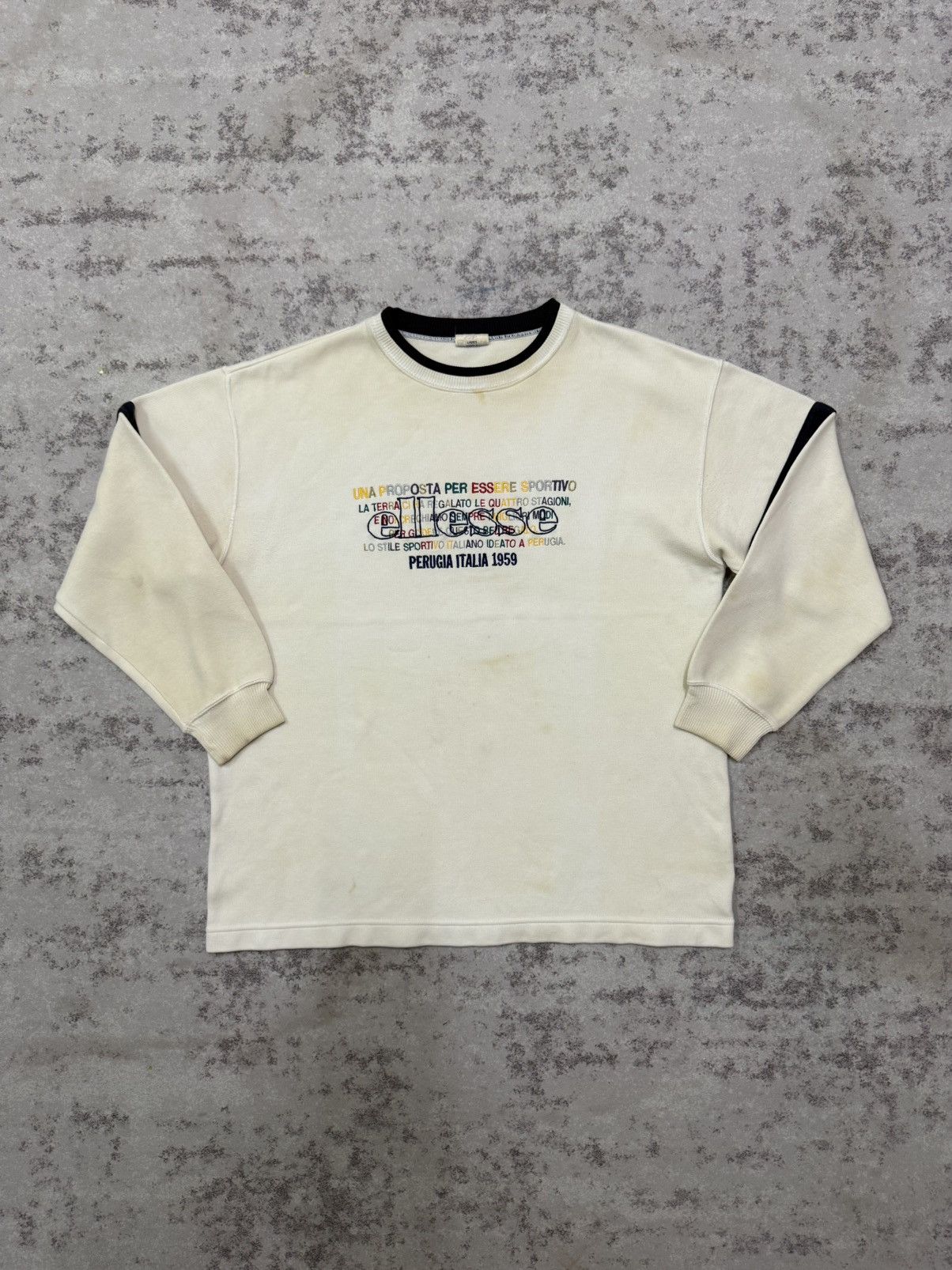 Ellesse Vintage 90s Ellesse Italia Biglogo Sweatshirt Size M / US 6-8 / IT 42-44 - 3 Thumbnail