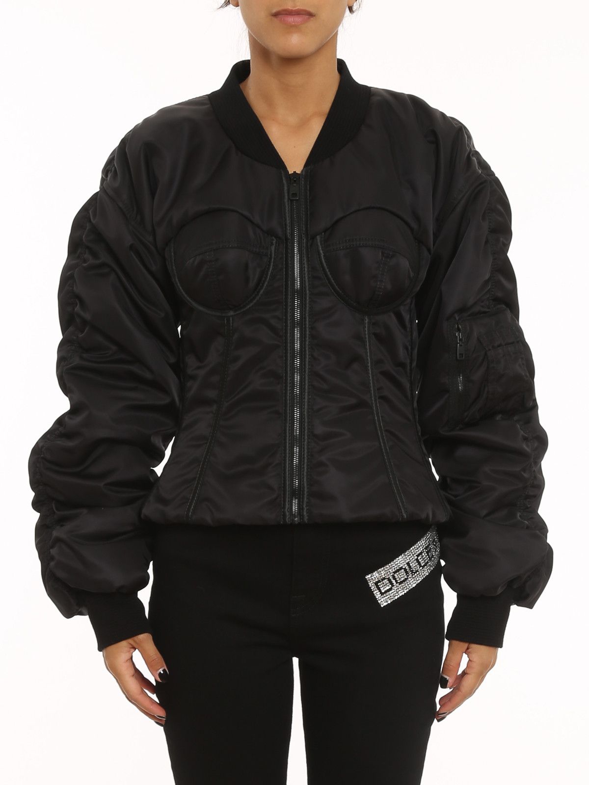 Dolce & Gabbana o1y0825 Bomber Jacket in Black Size XS / US 0-2 / IT 36-38 - 2 Thumbnail