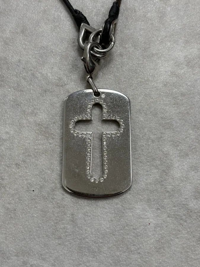 Dolce & Gabbana AW2005 Dolce & Gabbana Cross Dog Tag Necklace Size ONE SIZE - 5 Thumbnail