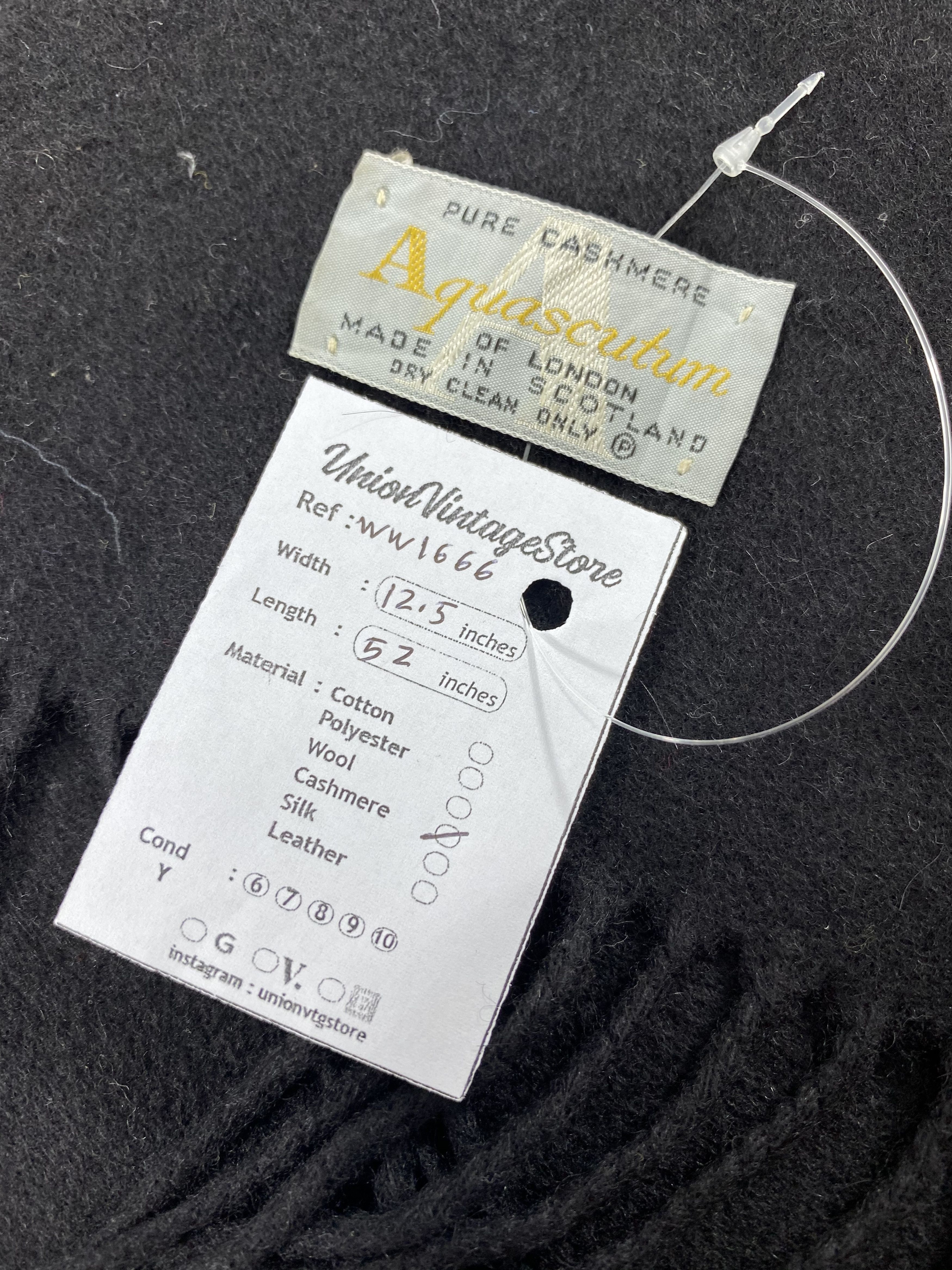 Aquascutum × Vintage Aquascutum Scarf / Muffler / Neckwear - WW1666 Size ONE SIZE - 5 Thumbnail