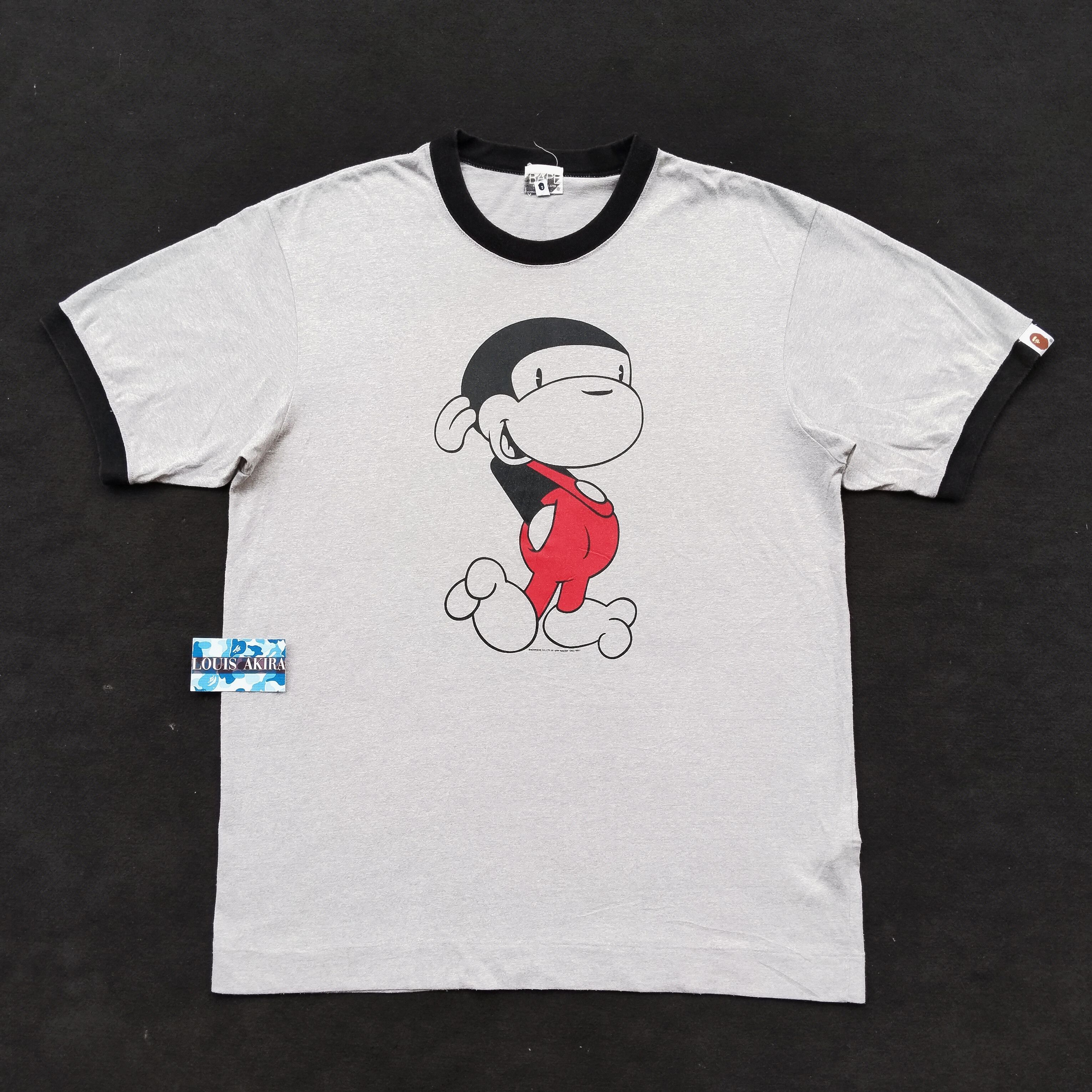 Bape 2007 Bape Baby Milo Parody Mickey Mouse Ringer Tee Size US M / EU 48-50 / 2 - 1 Thumbnail