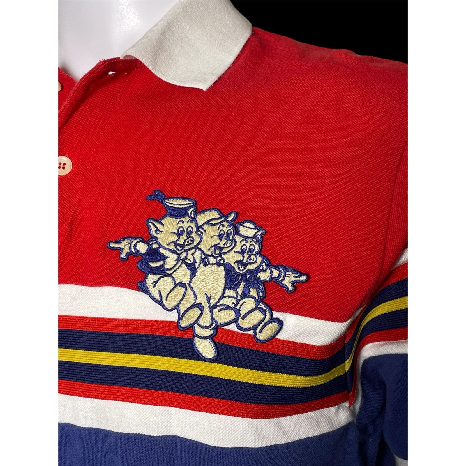 Gucci 2019 Gucci x Disney The Three Little Pigs Color Block Polo Size US XS / EU 42 / 0 - 9 Thumbnail