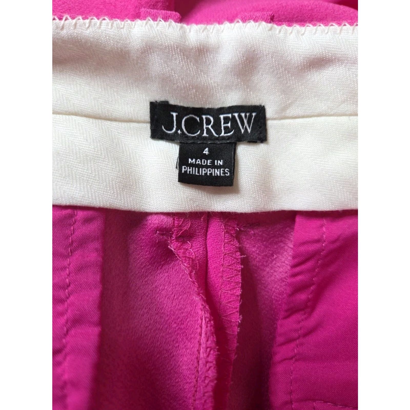J.Crew **J Crew Hot Pink Chino Waist 30 Regular Fit Women's Pants** User: **J Crew Hot Pink Chino Waist 30 Women's Pants** Size 27" / US 4 / IT 40 - 4 Thumbnail