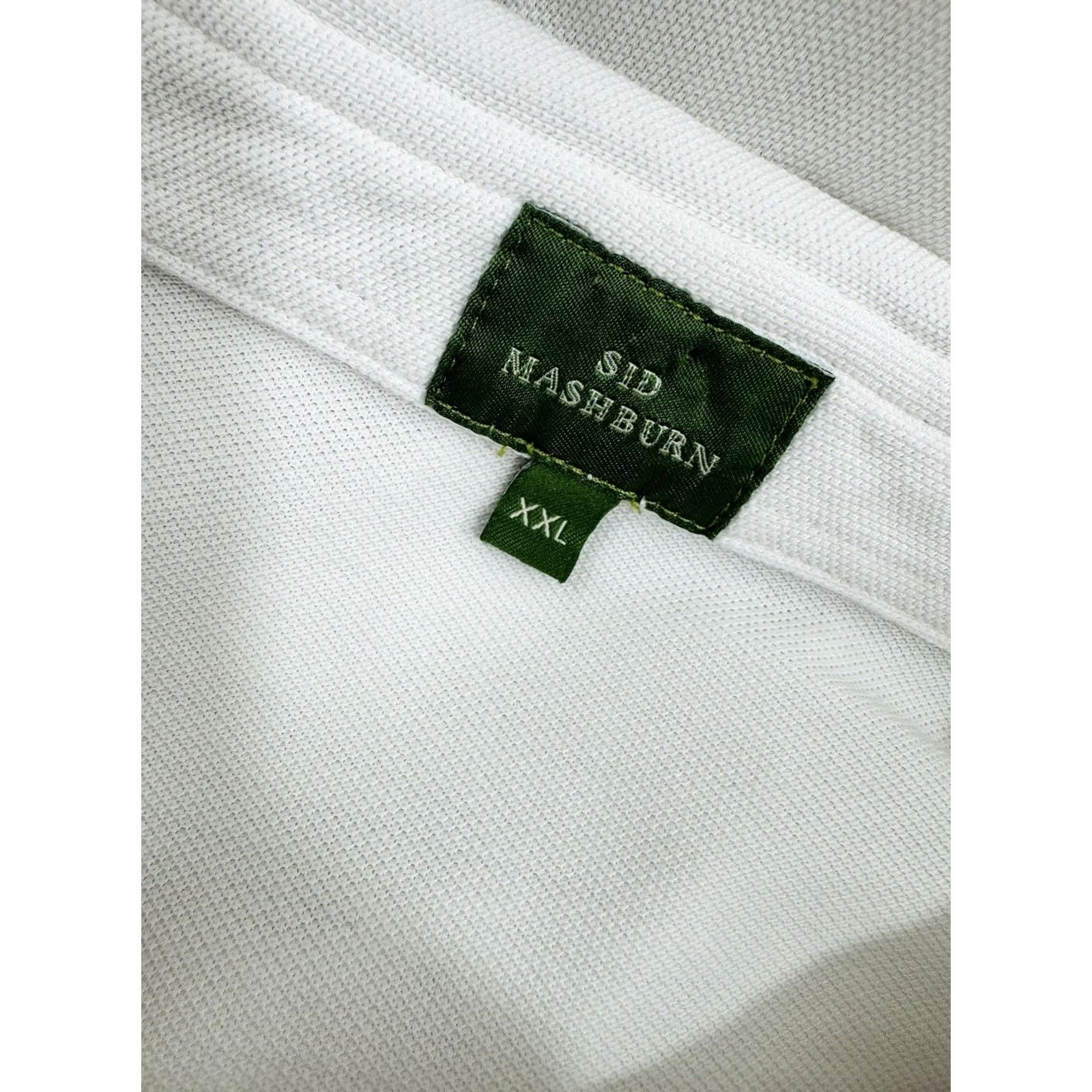 Sid Mashburn SID MASHBURN Polo Shirt Knit Embroidered SM White Mens XXL Polo Shirt Size US XXL / EU 58 / 5 - 5 Thumbnail