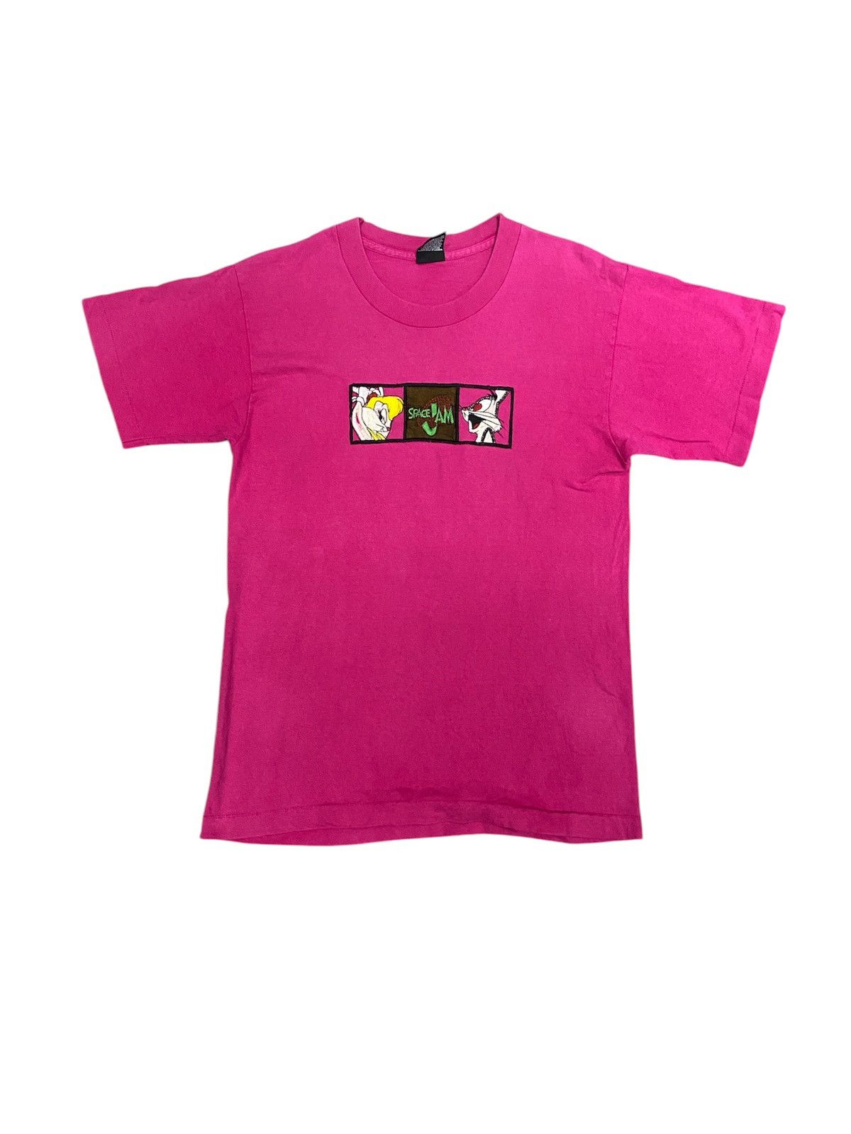 Cartoon Network 1996 Space Jam Disney embroidered box logo tee Size L / US 10 / IT 46 - 1 Thumbnail