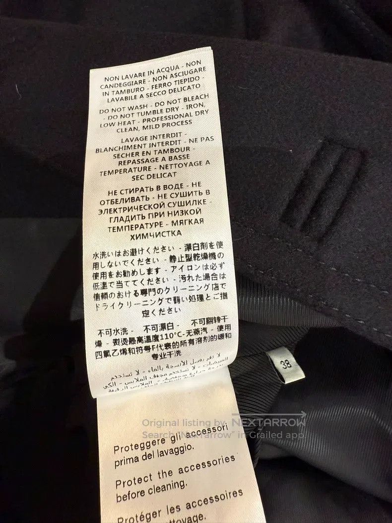 Gucci Gucci Black woollen double-breasted coat Size XS / US 0-2 / IT 36-38 - 9 Thumbnail