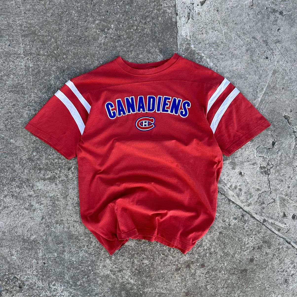 NHL × Vintage Vintage Canadiens T-shirts Big Logo Distressed Y2K Style USA Size US L / EU 52-54 / 3 - 1 Thumbnail