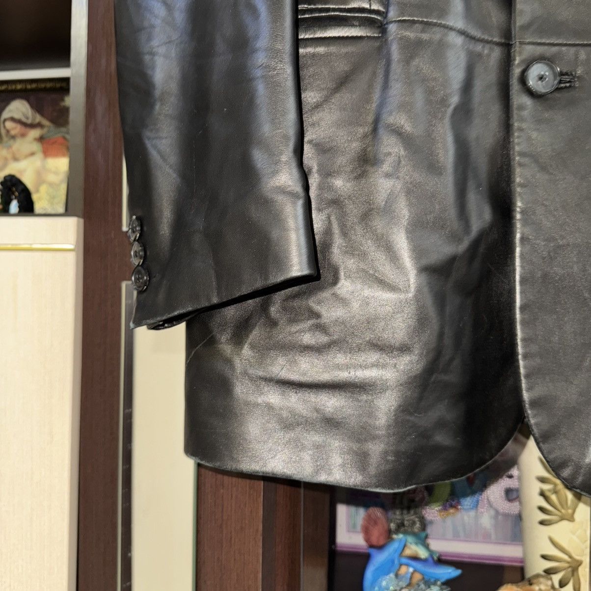 Hugo Boss Vintage 90s Hugo Boss Leather Jacket Coat Size US XL / EU 56 / 4 - 7 Thumbnail