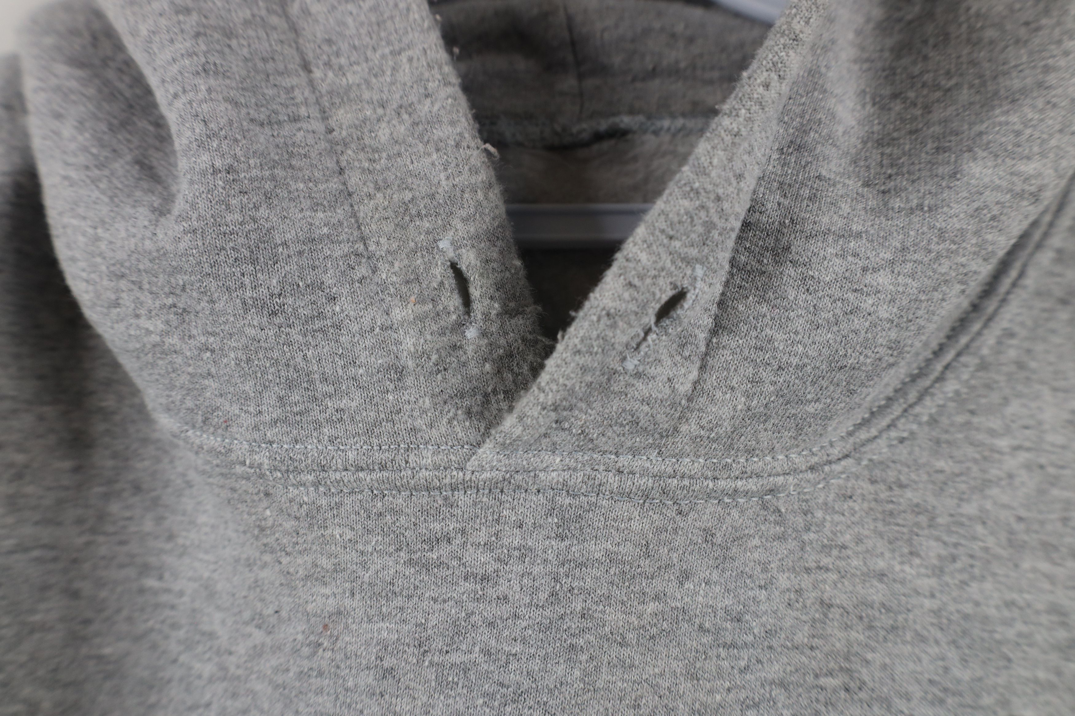 Vintage Vintage 90s Streetwear Blank Hoodie Sweatshirt Heather Gray Size US XXL / EU 58 / 5 - 7 Thumbnail