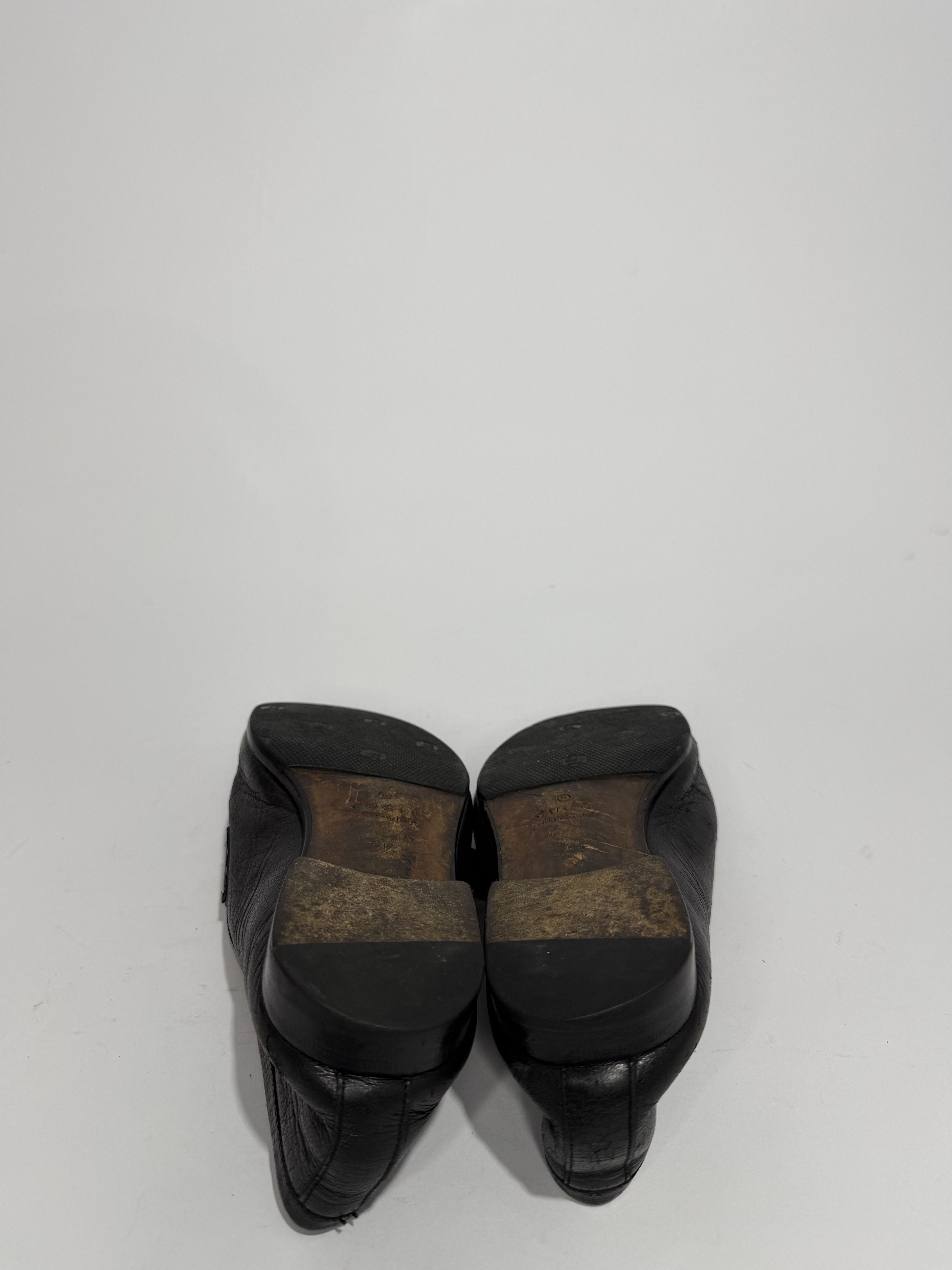 Gucci Gucci Black Leather GG Web Penny Loafers Size US 8.5 / EU 41-42 - 8 Thumbnail