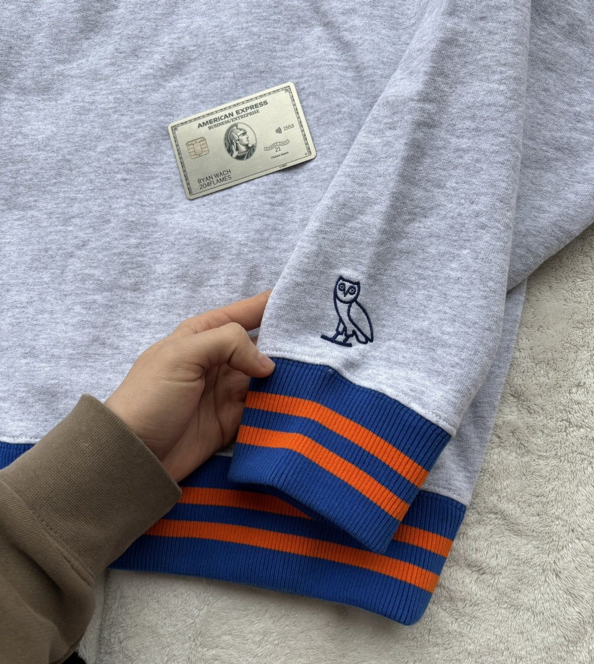 October's Very Own OVO x NY Knicks Grey Quarter Zip Sweater Size US XXL / EU 58 / 5 - 3 Thumbnail