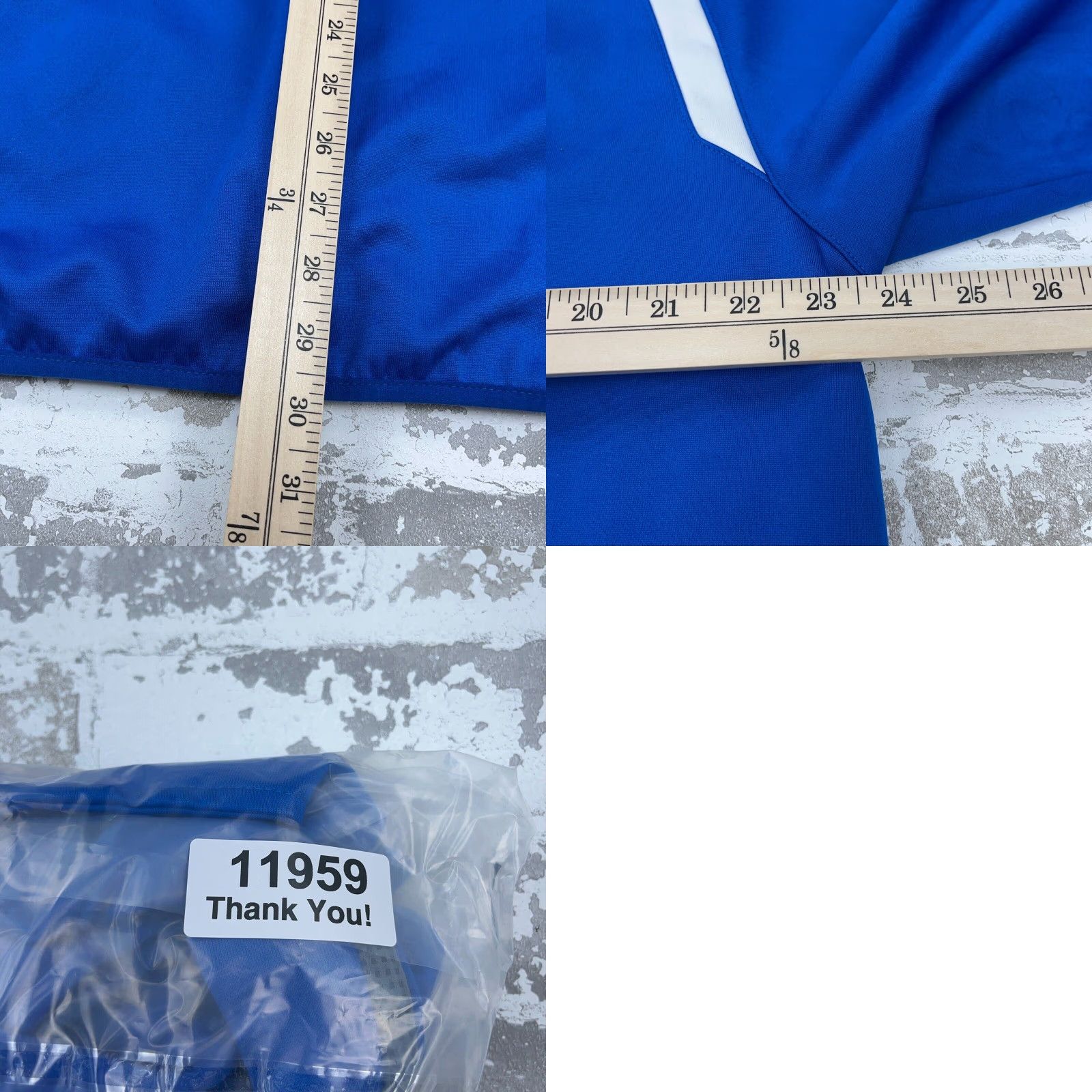 Adidas Adidas Track Jacket Men 2XL Royal Blue Gray Full Zip Sweatshirt Warm Up Run Shirt Jacket Size US XXL / EU 58 / 5 - 8 Thumbnail
