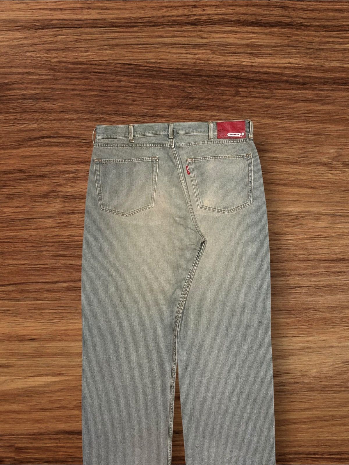 Japanese Brand × PHENOMENON × Swagger Vintage Japanese Brand Swagger Distress Stripe Straight Jean Size US 32 / EU 48 - 6 Thumbnail