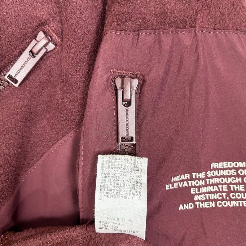 Undercover Undercover X GU Crewneck Fleece Sweatshirt Maroon Size US M / EU 48-50 / 2 - 7 Thumbnail