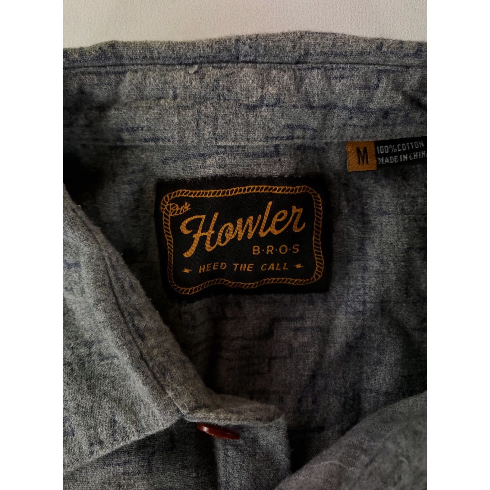 Howler Brothers VINTAGE Howler Bros Shirt Flannel Button Up Blue Gray Long Sleeve Western Mens M Size US M / EU 48-50 / 2 - 4 Thumbnail