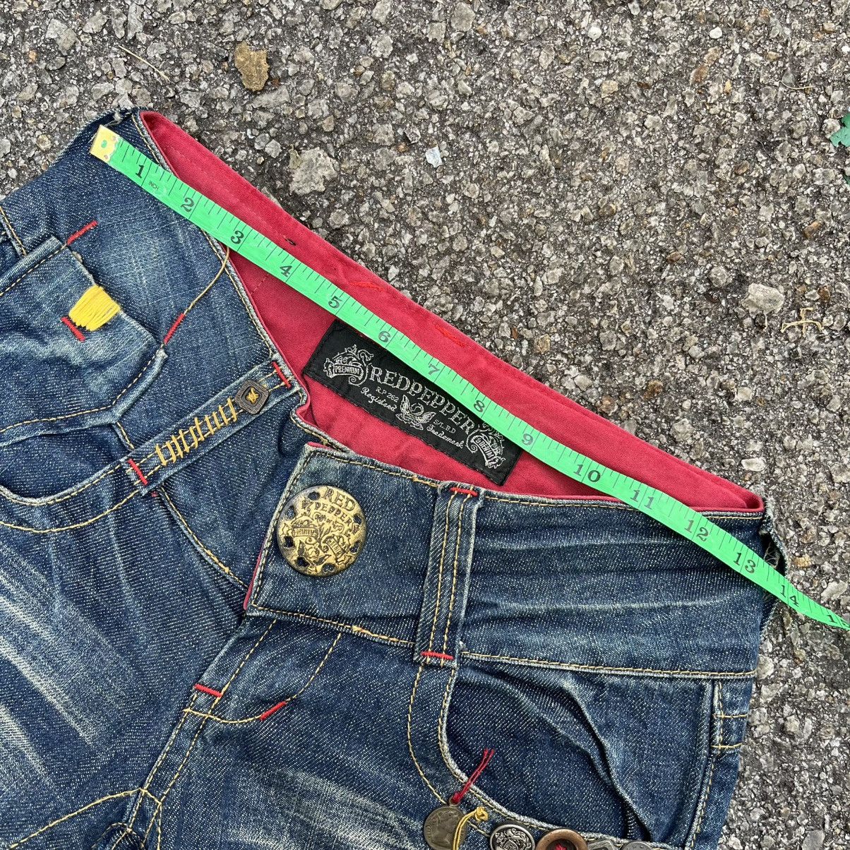 Ed Hardy FLARE JEANS RED PEPPER DENIM BOOT CUT PANT Size 24" / US 00 / IT 34 - 5 Thumbnail
